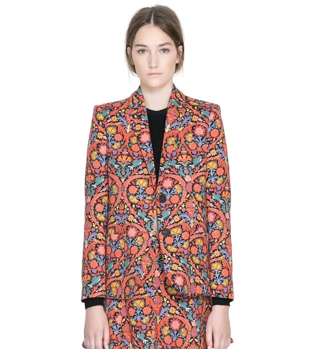 Zara paisley clearance blazer