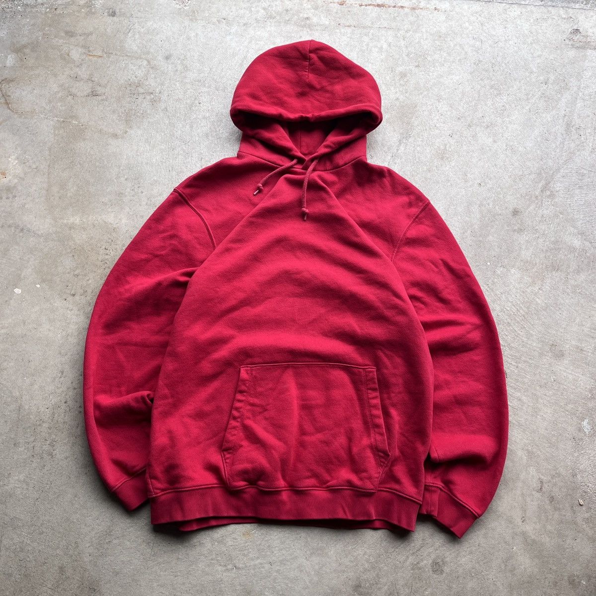 Gap Vintage Y2K GAP Red Blank Pullover Relaxed Hoodie Size US XL / EU 56 / 4 - 1 Thumbnail