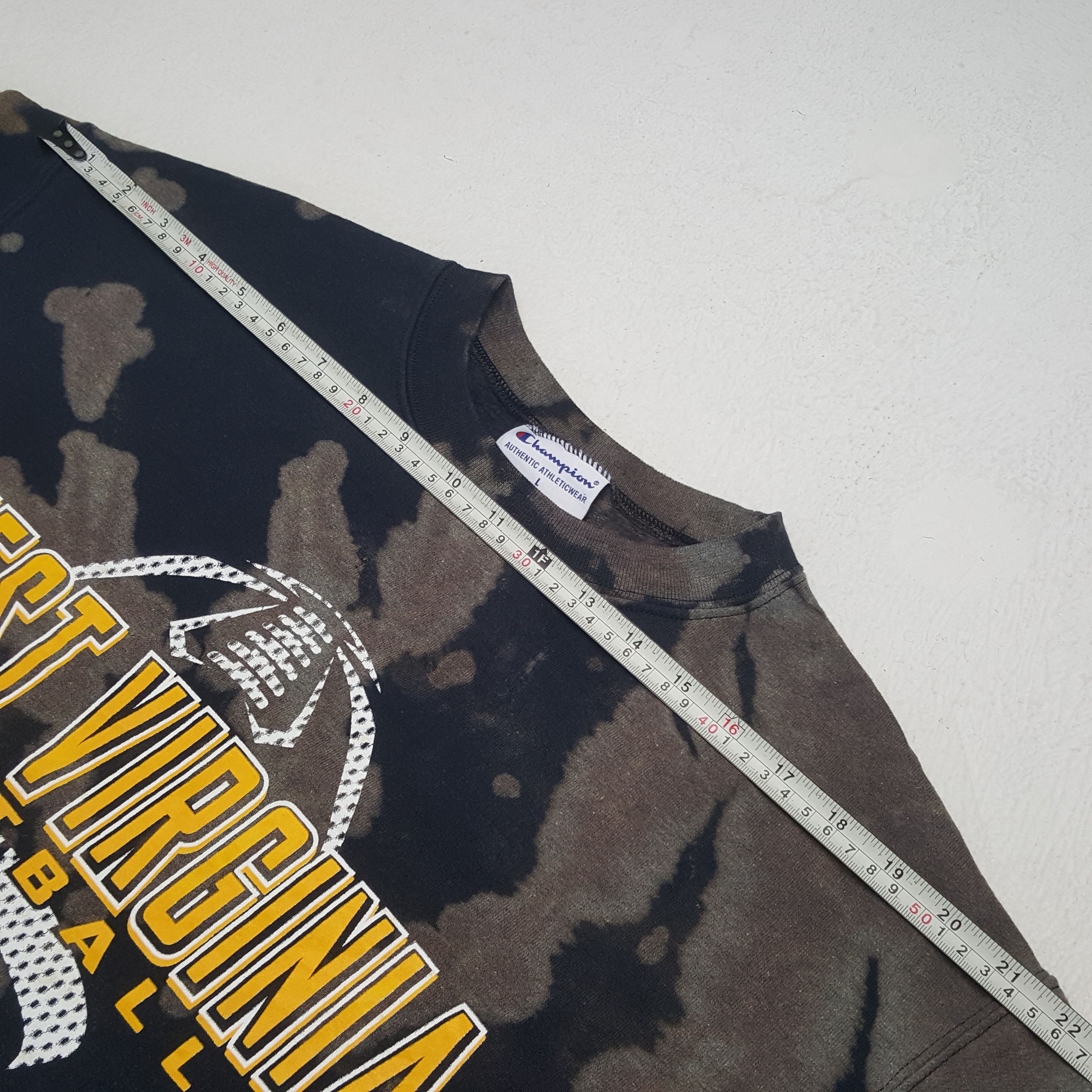 Champion × Vintage Vintage WEST VIRGINIA FOOTBALL Distressed Sweatshirt C283N28 Size US L / EU 52-54 / 3 - 5 Thumbnail