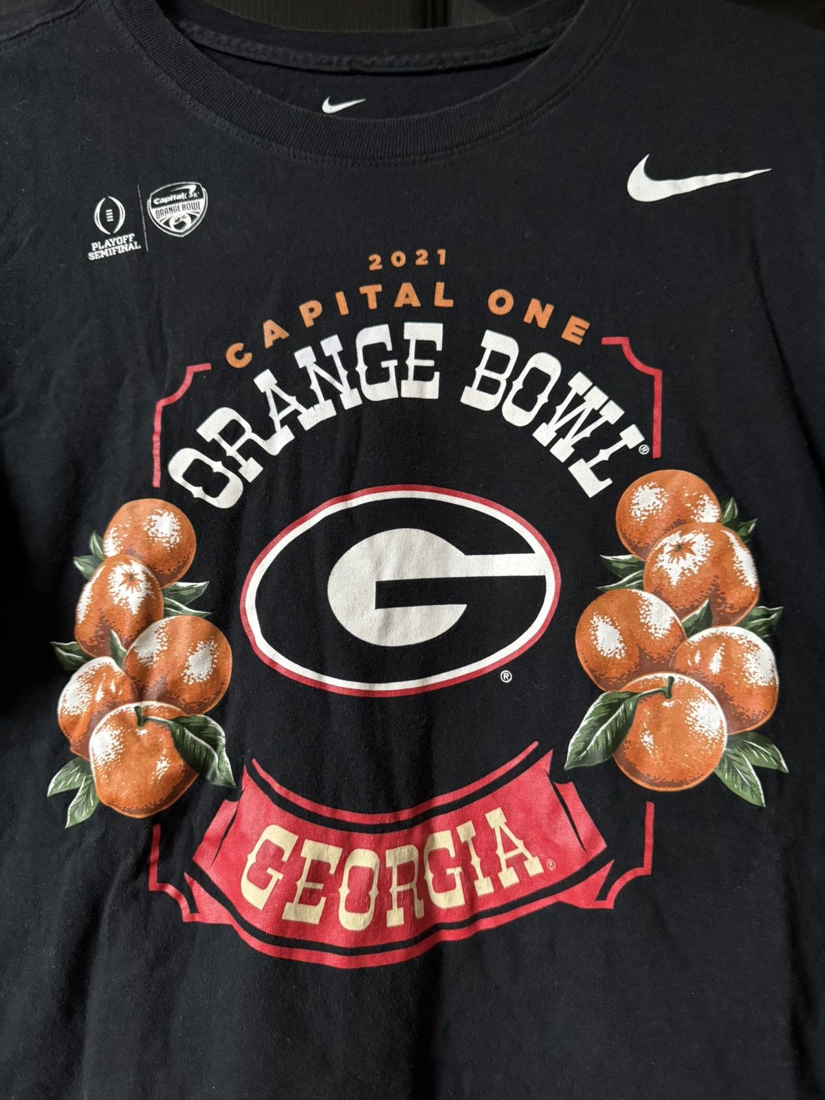 Nike Nike Georgia Bulldogs 2021 Orange Bowl LS T-Shirt Size US S / EU 44-46 / 1 - 2 Thumbnail