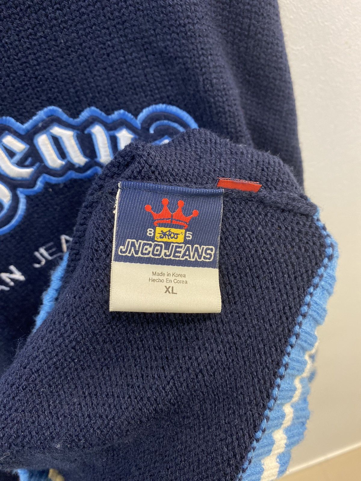 JNCO JNCO Jeans Knit Sweater – Navy / Blue Size US XL / EU 56 / 4 - 6 Thumbnail