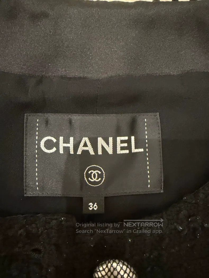 Chanel Chanel 22-year-old black fine flash fake two-piece coat Size XS / US 0-2 / IT 36-38 - 3 Thumbnail