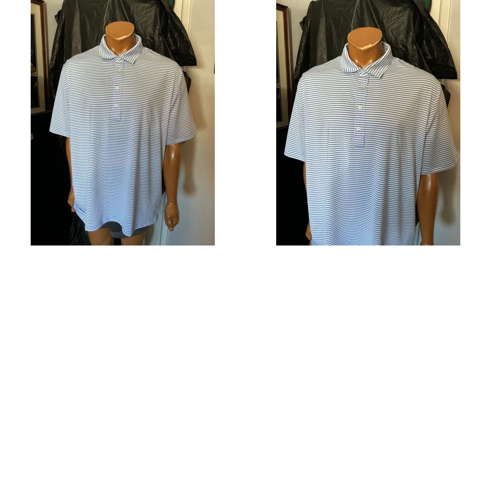RLX Ralph Lauren VINTAGE RLX Ralph Lauren Polo Shirt RLX Ralph Lauren Performance Striped Wicking Golf S/S 2XL Mens Boats? Size US XXL / EU 58 / 5 - 8 Thumbnail