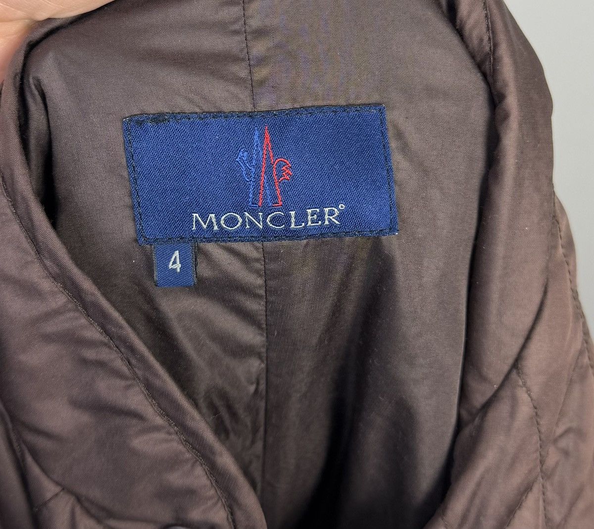 Moncler Moncler Brown Quilted Down Jacket Size L / US 10 / IT 46 - 4 Thumbnail