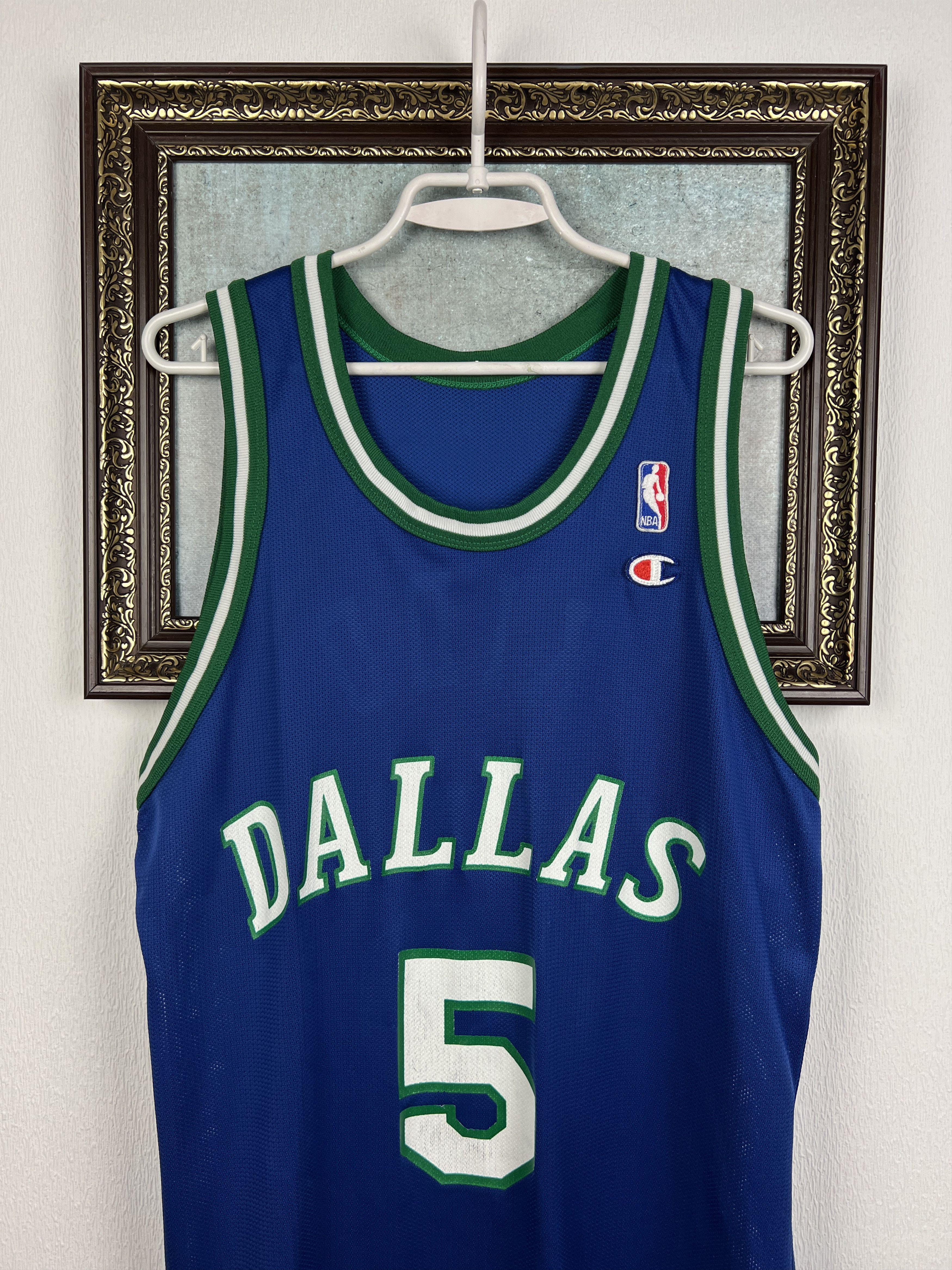 Champion Vintage 90's Jason Kidd Dallas Mavericks NBA Jersey Trikot Size US M / EU 48-50 / 2 - 2 Thumbnail