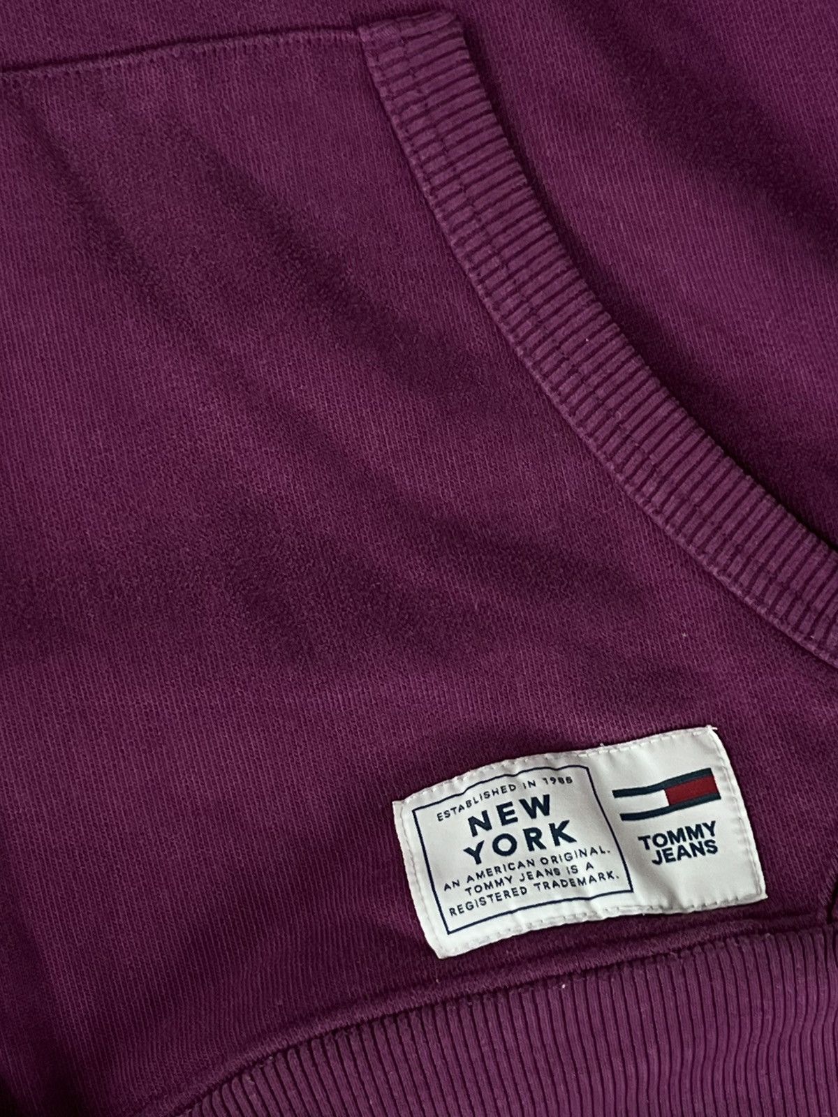 Tommy Hilfiger Tommy Hilfiger Jeans Signature Big Logo Purple Hoodie Size US L / EU 52-54 / 3 - 11 Thumbnail