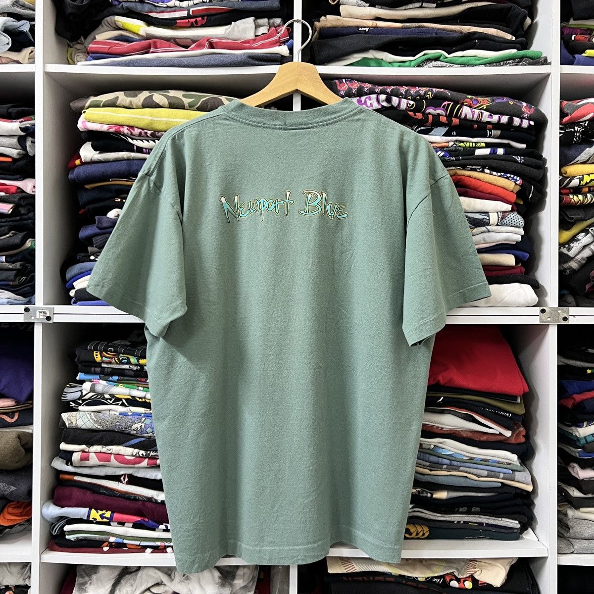 Vintage VTG NEWPORT BLUE SURFING TEE Size US XL / EU 56 / 4 - 2 Thumbnail