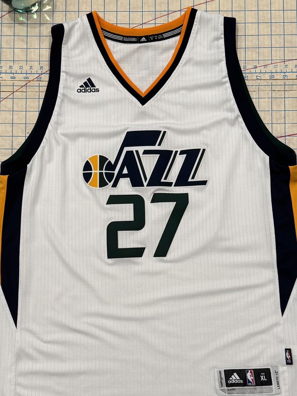 Adidas Adidas Utah Jazz Rudy Gobert Swingman Jersey White 2016 XL Size US XL / EU 56 / 4 - 3 Thumbnail