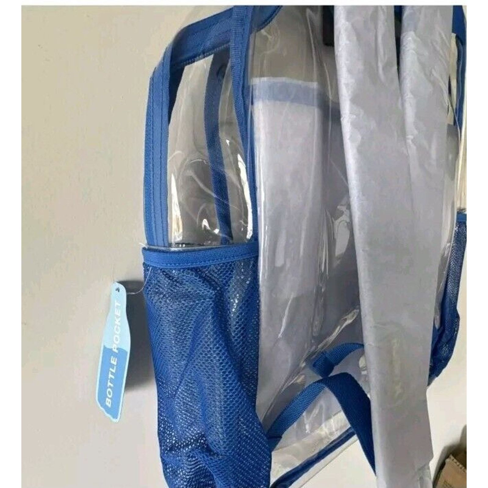 Hurley Hurley Clear Daypack Backpack Santiago Blue Bottle Pocket Size ONE SIZE - 6 Thumbnail