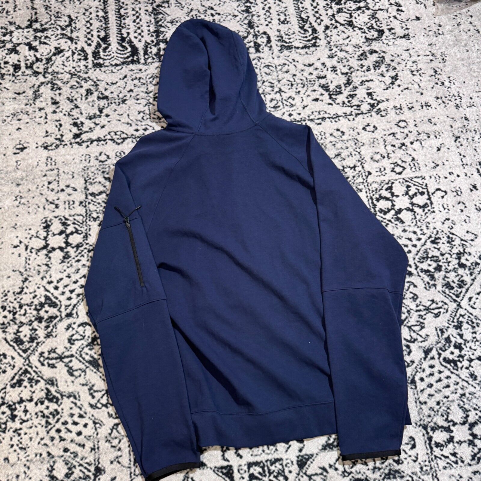 Nike × Vintage Vintage Nike Navy Cotton Hoodie Zip Size XL Y2K Tech Fleece Size US XL / EU 56 / 4 - 10 Thumbnail
