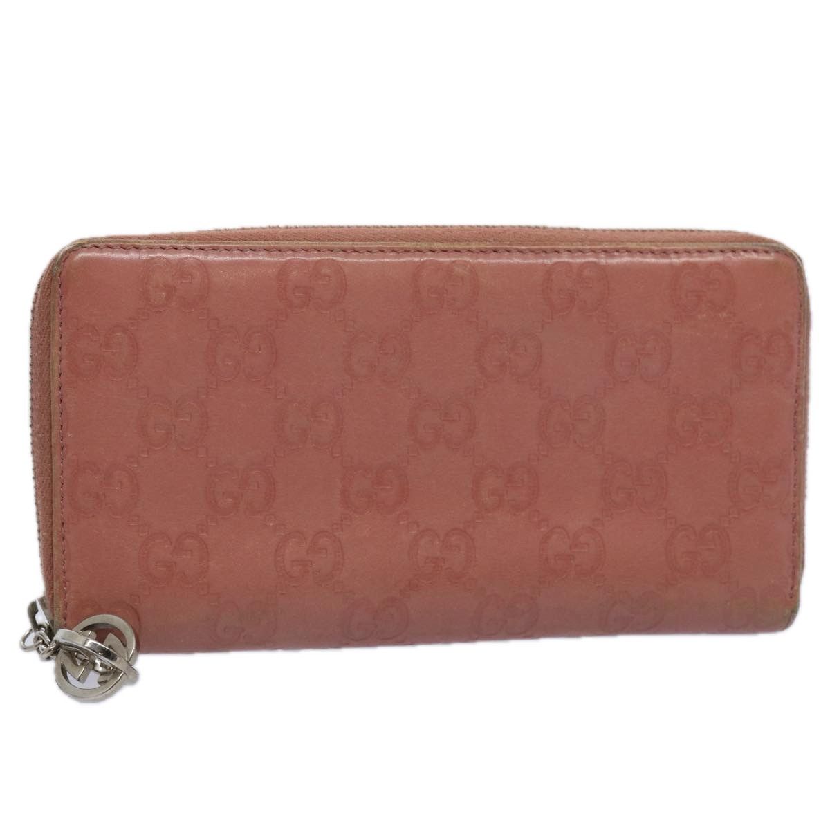 image of Gucci GG Canvas Guccissima Long Wallet Pink 233025 Auth Ep2769, Women's