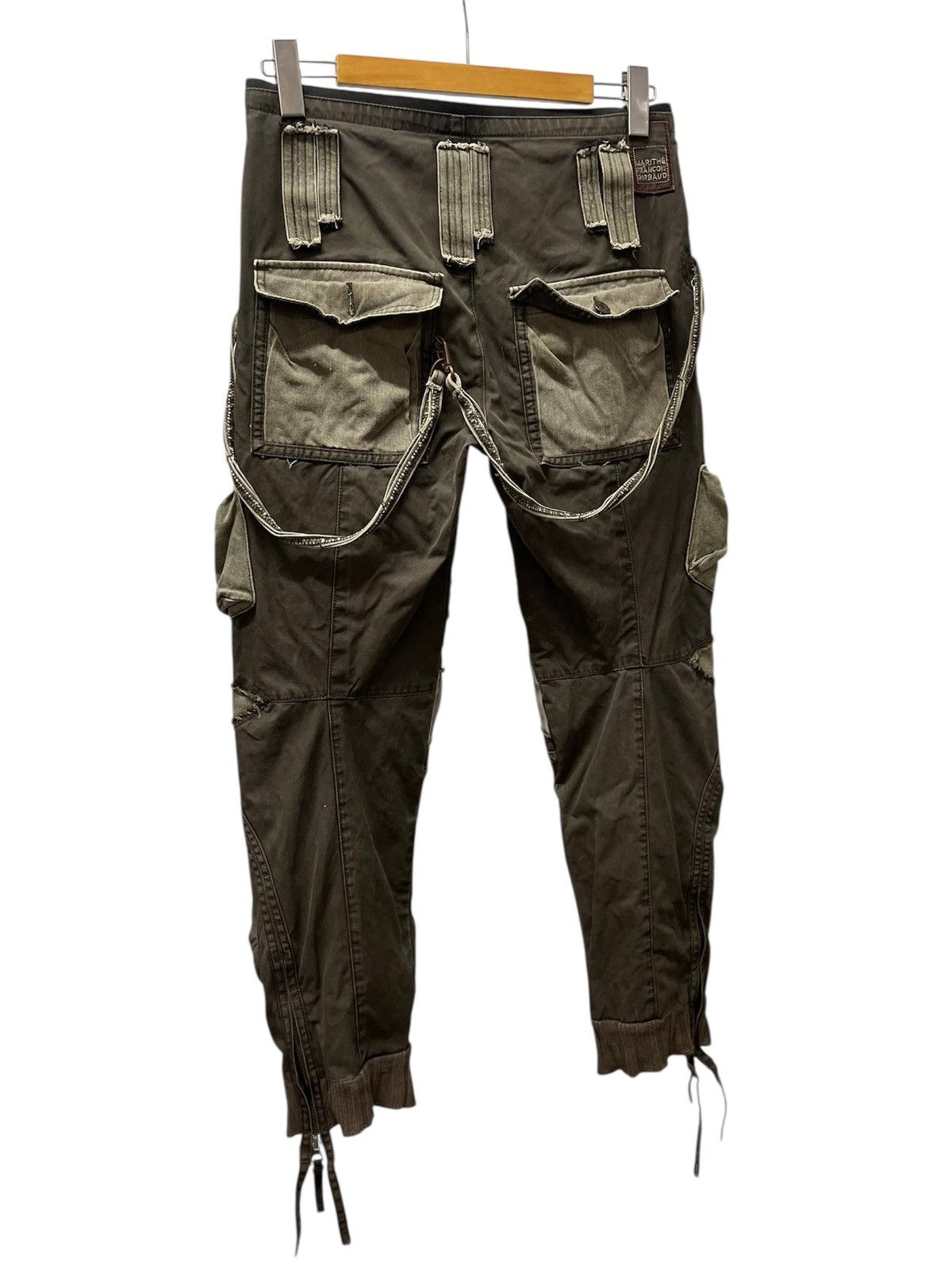 Marithe + Francois Girbaud 2000s Marithe+Francois Girbaud Bondage Cargo Pants Size US 32 / EU 48 - 6 Thumbnail