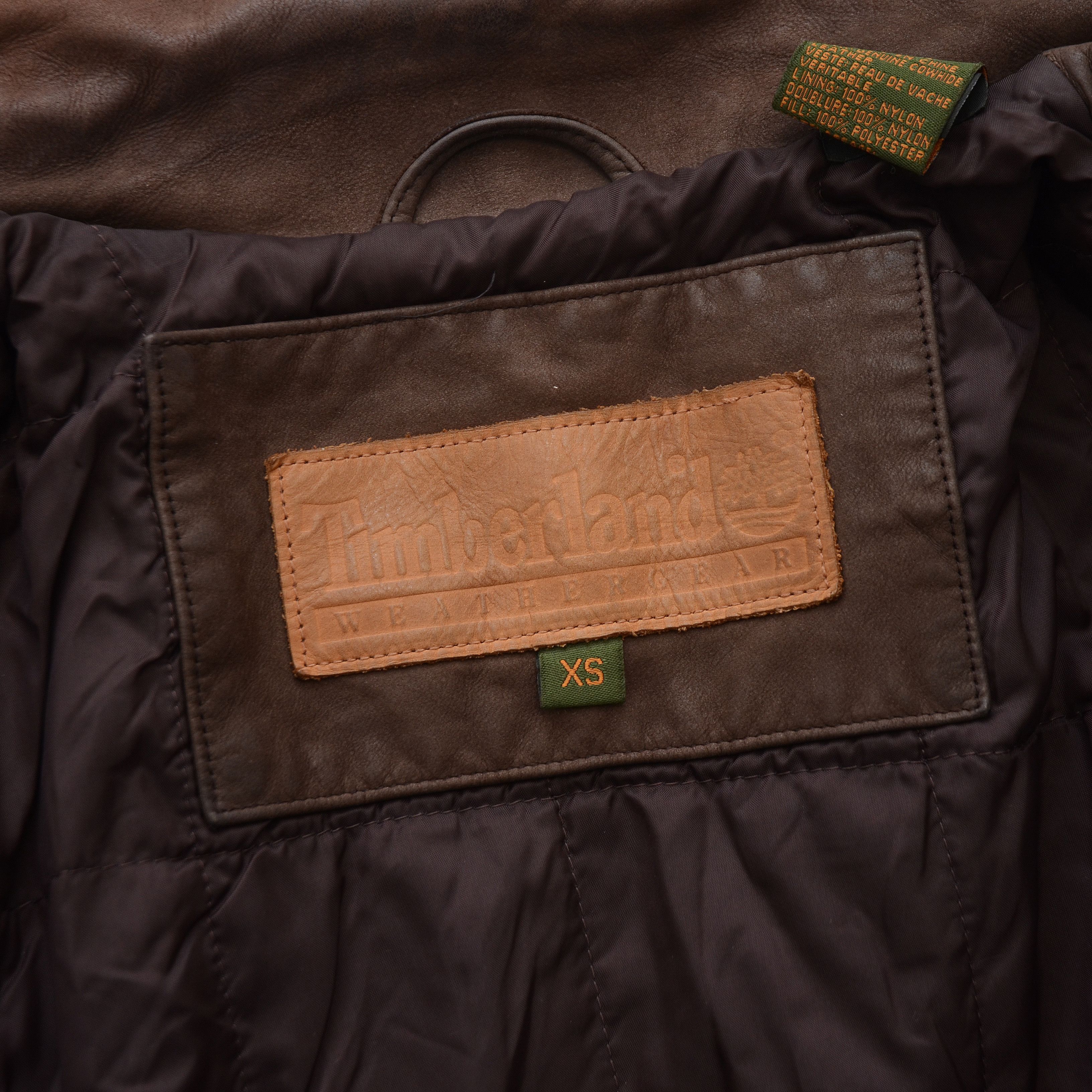 Timberland Vintage Y2K 2001 Timberland Brown Purple Leather Jacket S Size US S / EU 44-46 / 1 - 12 Thumbnail