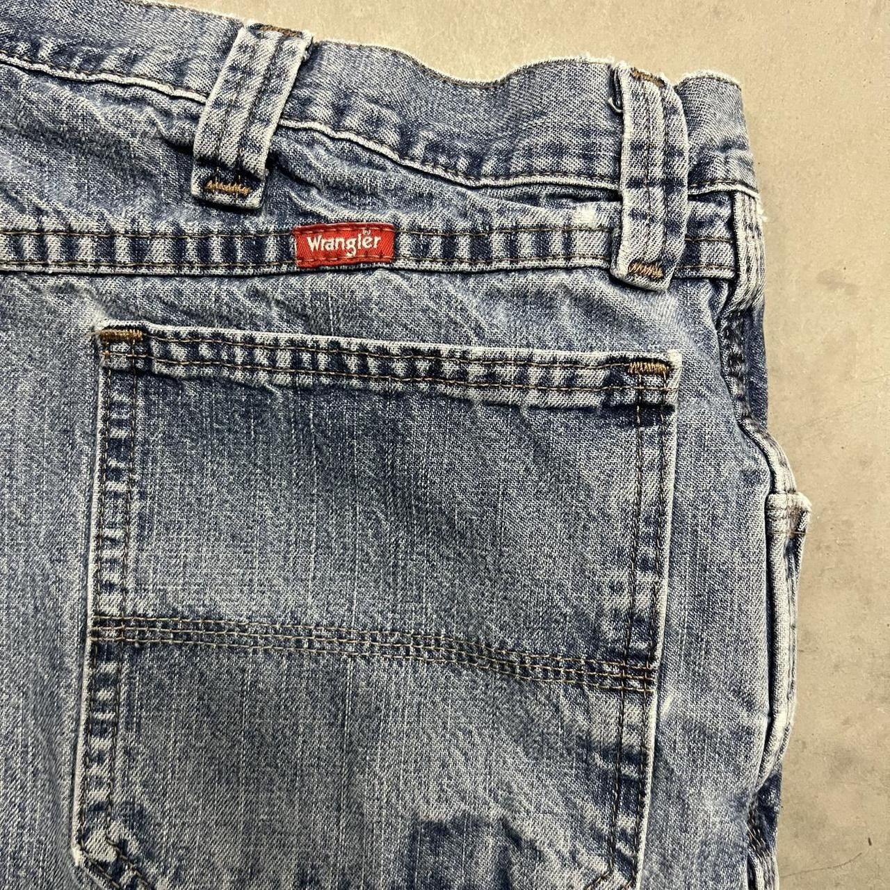 Japanese Brand × Vintage Crazy Vintage Y2K Wrangler Carpenter Denim Jean Short Jorts! Size US 34 / EU 50 - 4 Thumbnail