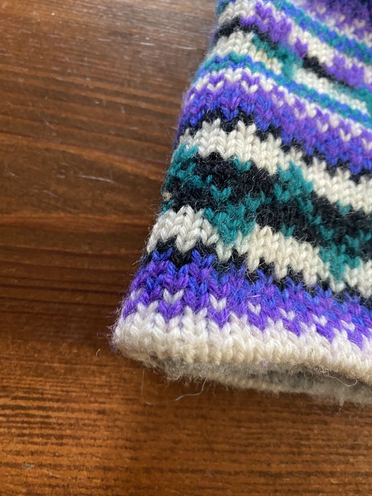 Vintage Vintage 80’s Merkley Headgear Wool Knit Striped Beanie Hat Size ONE SIZE - 8 Thumbnail