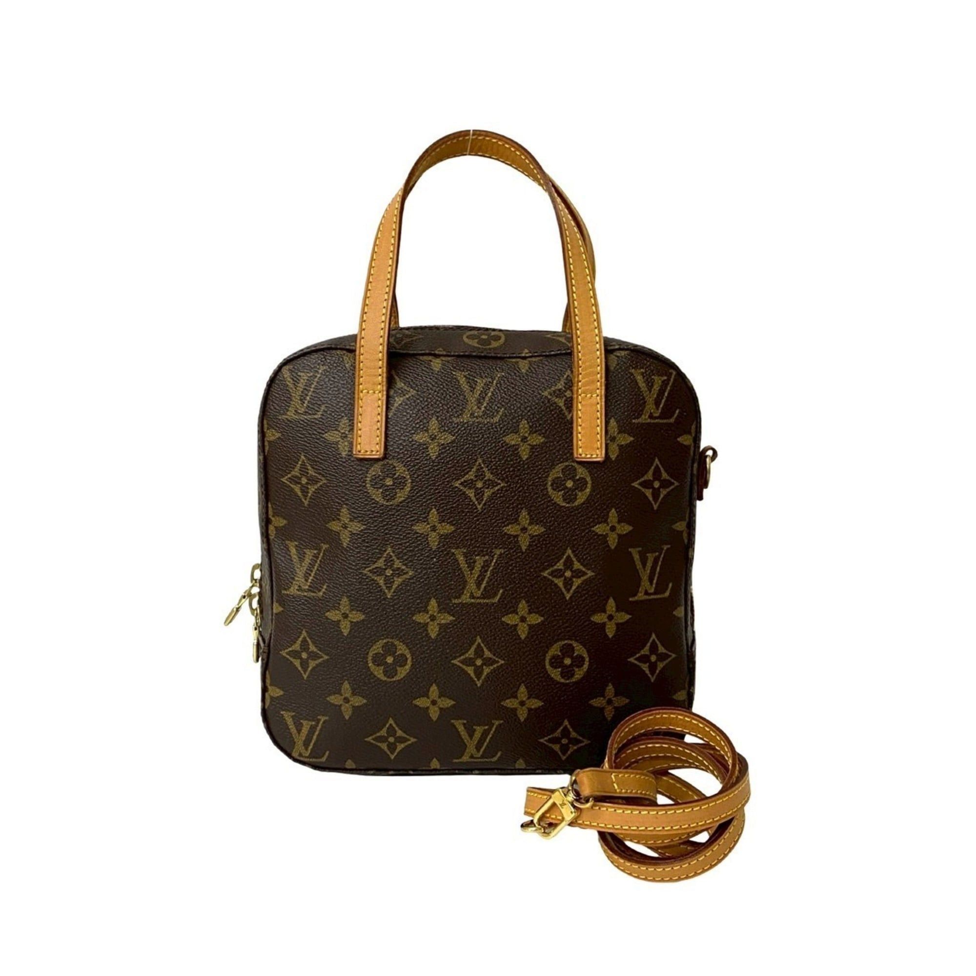 Louis Vuitton LOUIS VUITTON Spontini Monogram Leather 2-Way Handbag/Shoulder Bag, Brown, 319-5 Size ONE SIZE - 1 Thumbnail