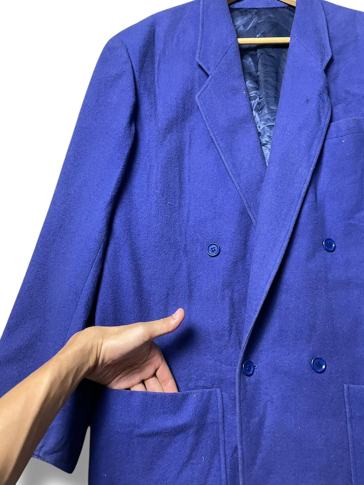 Designer × Kenzo × Vintage Kenzo Double Breasted Wool Blazer (44) Size US XS / EU 42 / 0 - 6 Thumbnail