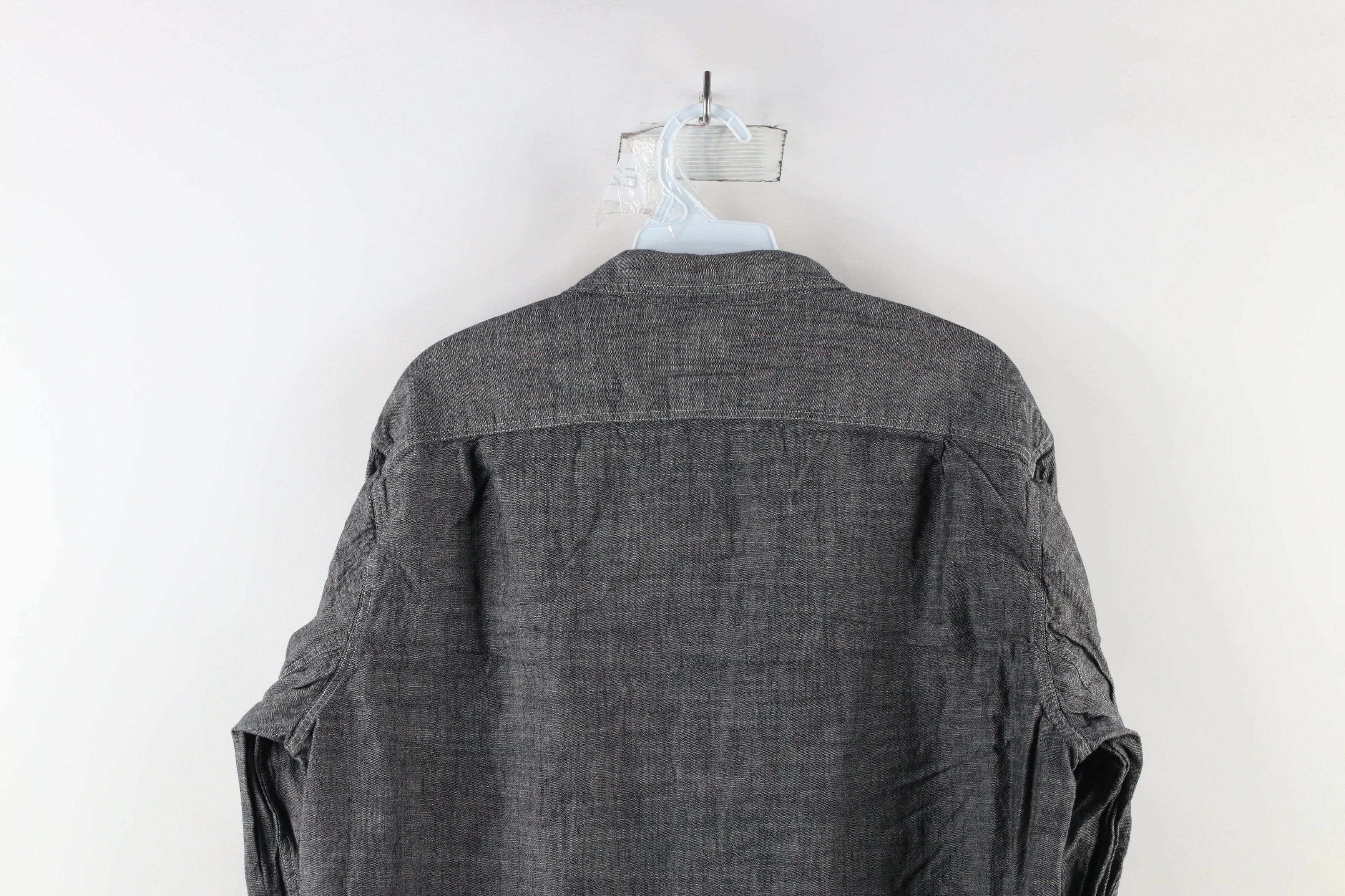 J.Crew × Vintage J Crew Collared Long Sleeve Button Shirt Gray Cotton Size US L / EU 52-54 / 3 - 9 Thumbnail
