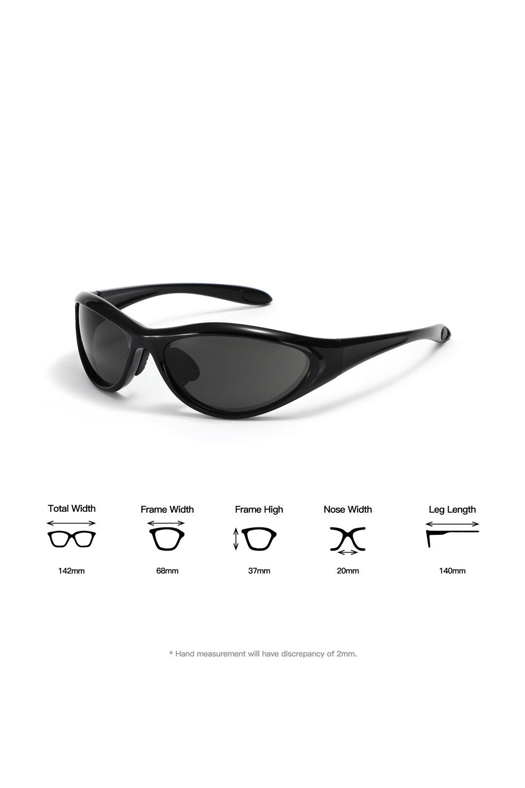 Japanese Brand Vtg Y2k Avant Garde Futuristic Sunglasses Black Unisex OS Size ONE SIZE - 8 Thumbnail