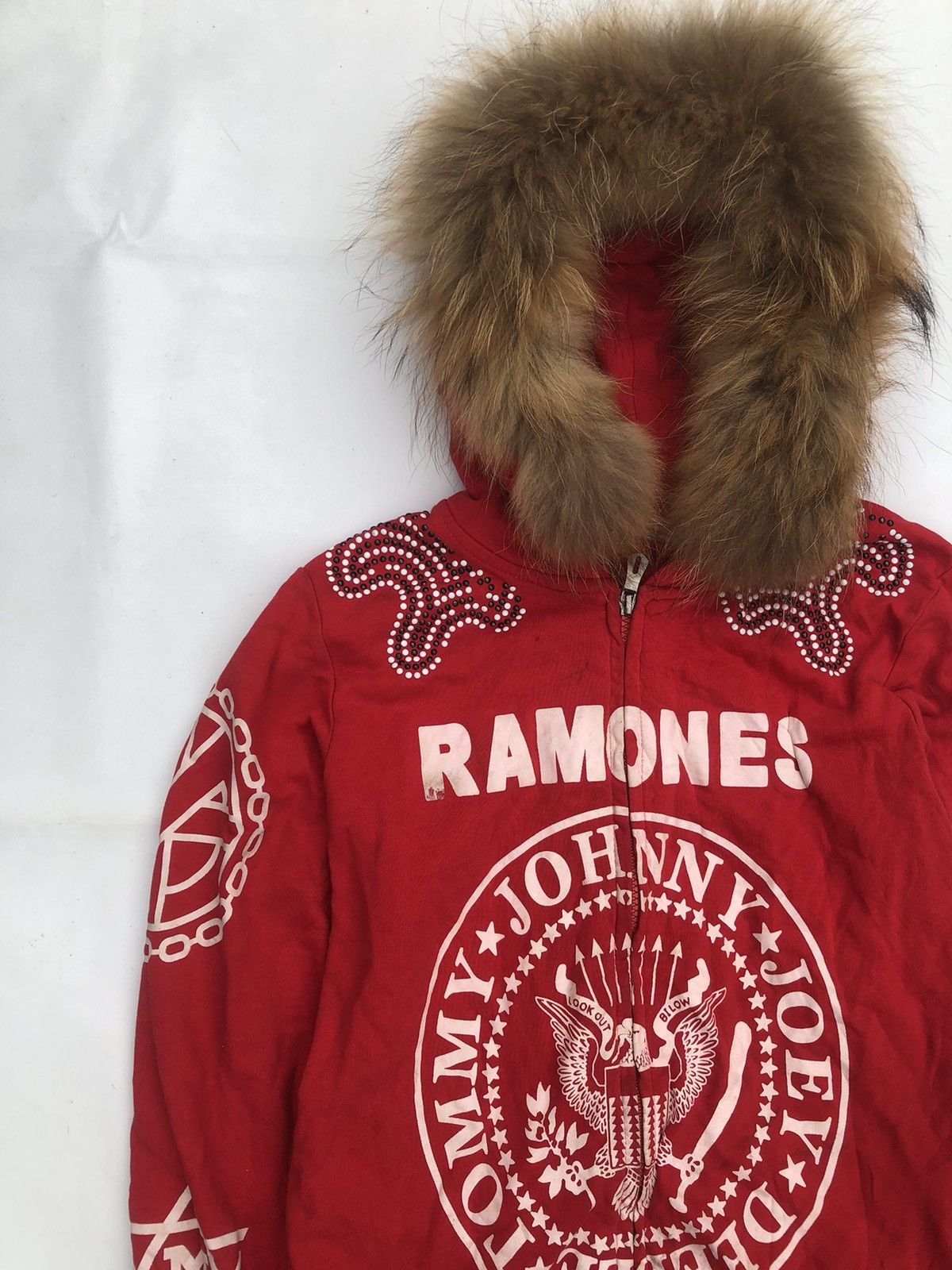 If Six Was Nine Japanese Poem Skull Ramones Fur hoodie Zipper LGB Style Size US M / EU 48-50 / 2 - 8 Thumbnail