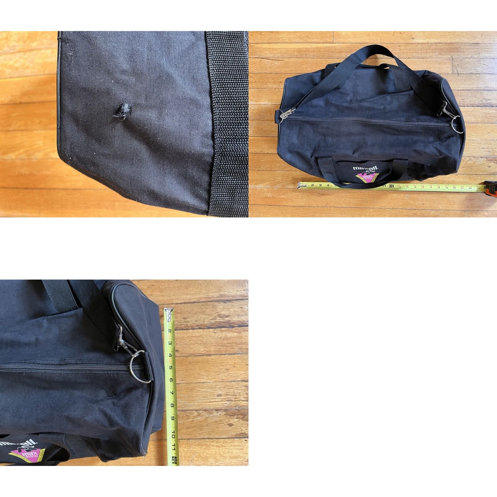 Vintage VINTAGE Air-Tex Duffel Bag Black 80s 90s Music Maxi ? Size ONE SIZE - 9 Thumbnail