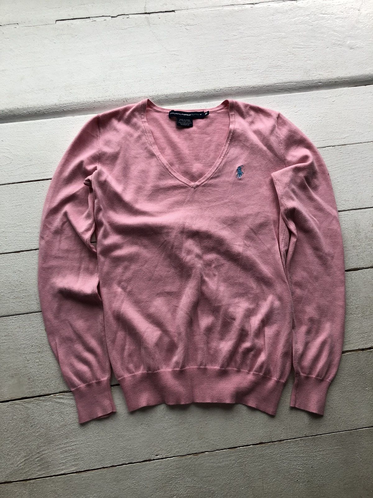 Ralph Lauren VTG 90s Polo Ralph Lauren 100% Wool Knit Sweater RARE Size US XS / EU 42 / 0 - 1 Thumbnail