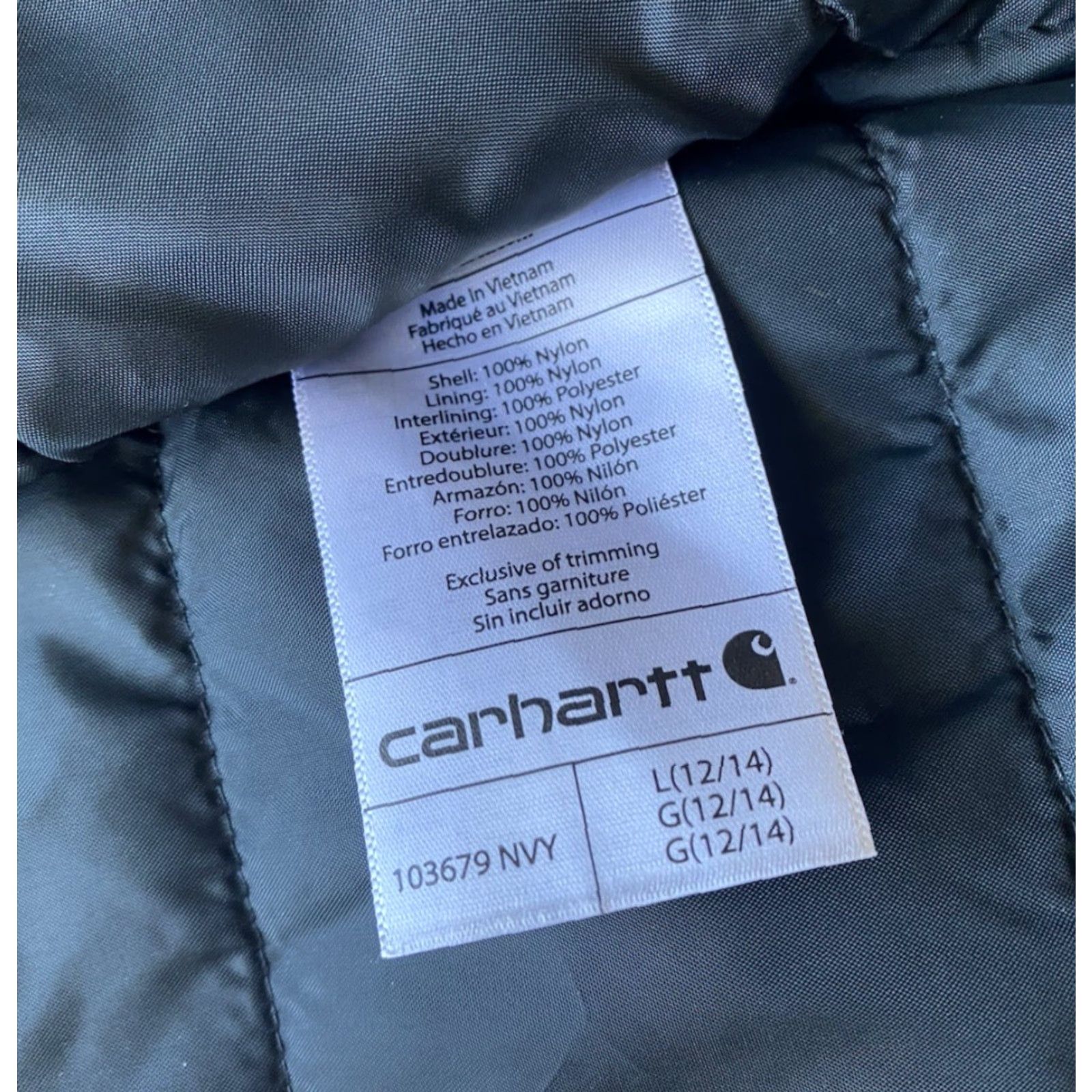 Carhartt Carhartt Jacket Coat Women’s Storm Defender NVY Blue Size L 12/14 Size L / US 10 / IT 46 - 3 Thumbnail