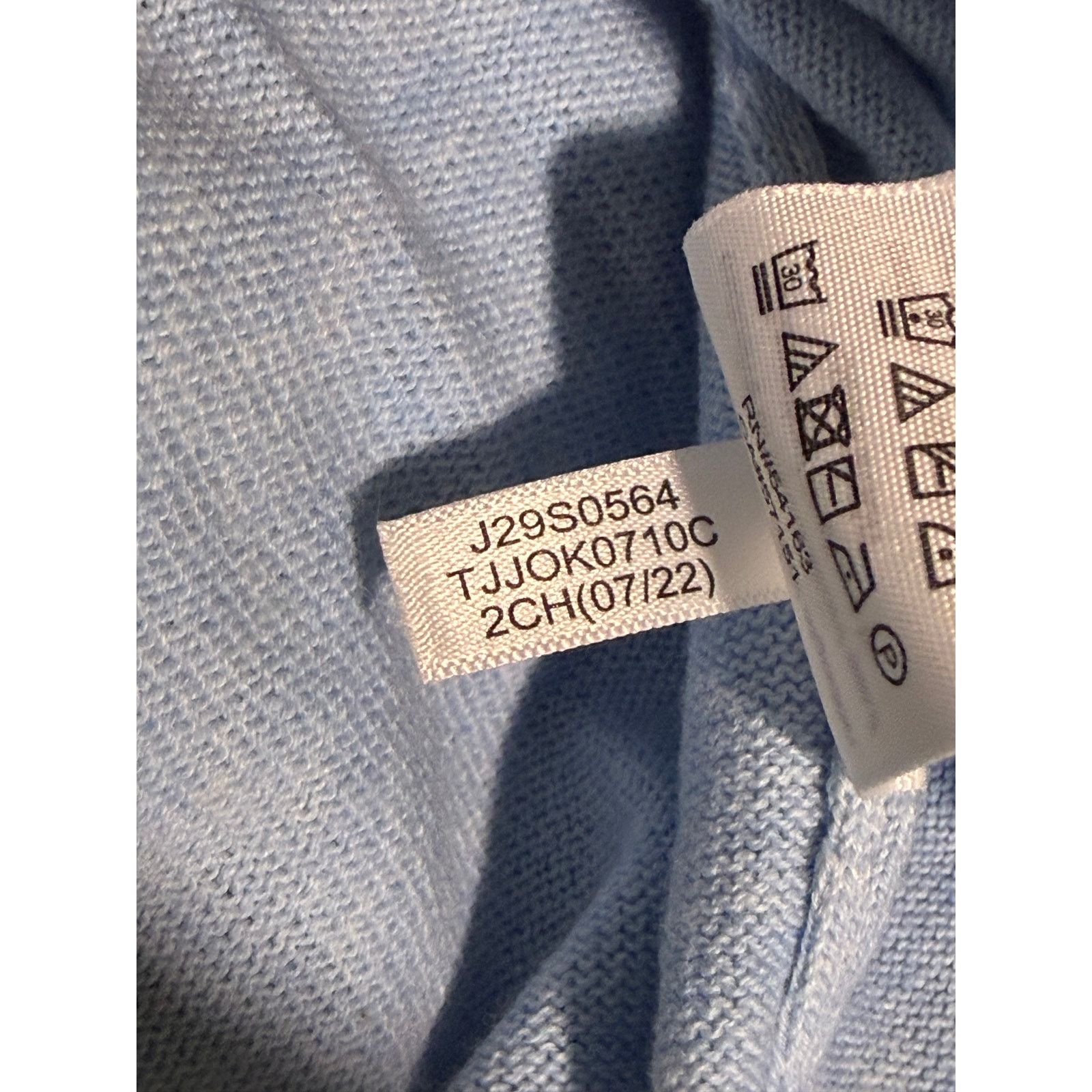 Tommy Hilfiger Tommy Hilfiger Flag Logo Light Blue Scoop Neck Sweater Size US L / EU 52-54 / 3 - 8 Thumbnail