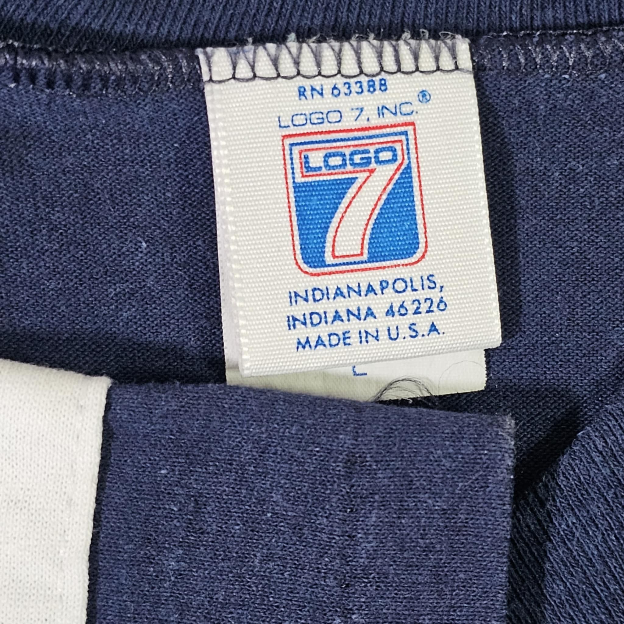 Logo 7 × NFL × Vintage Dallas Cowboys Vintage 90s Logo 7 Striped T-Shirt Size US L / EU 52-54 / 3 - 4 Thumbnail