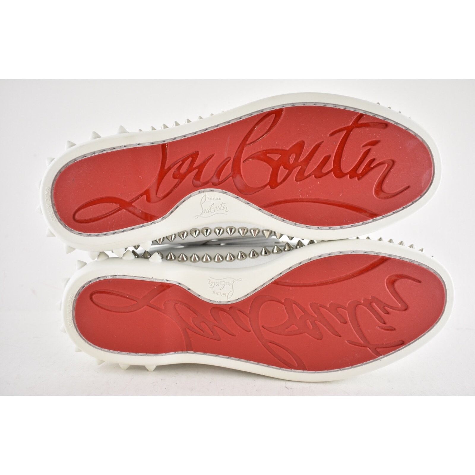 Christian Louboutin Christian Louboutin Gerockel Donna Flat White Leather Boat Size US 7.5 / IT 37.5 - 16 Thumbnail