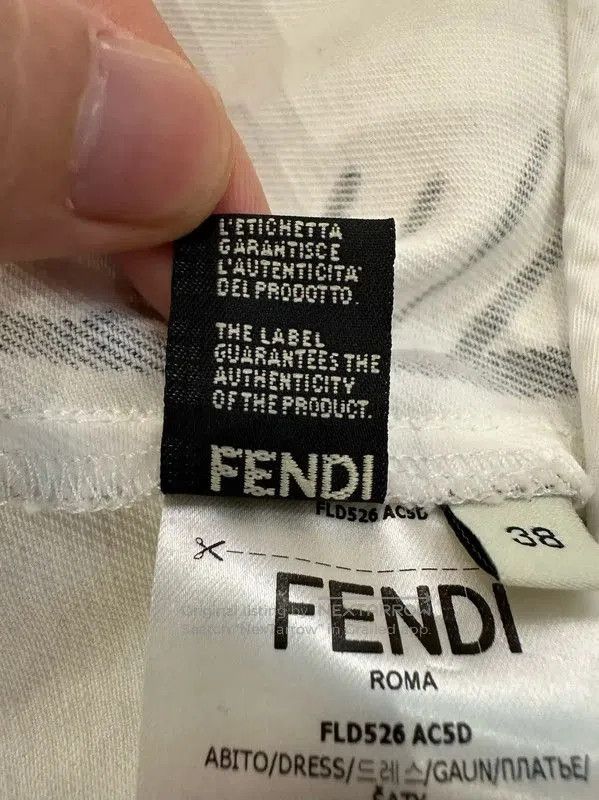 Fendi Fendi Short Sleeve Denim Dress for Women . Size S / US 4 / IT 40 - 7 Thumbnail