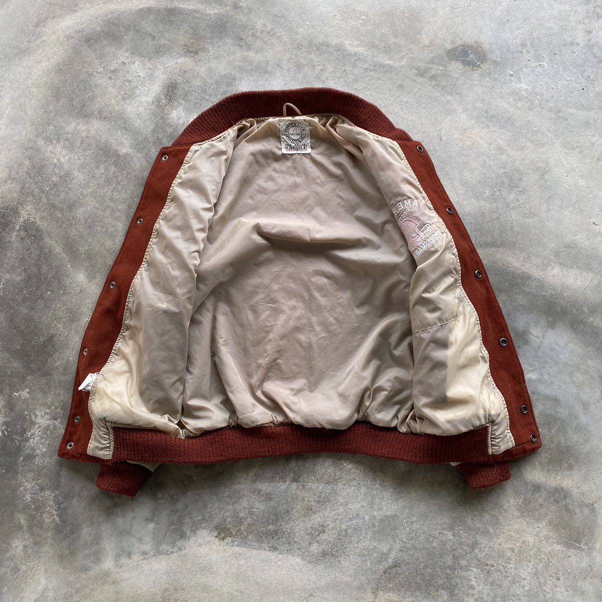 American Football by TOWN'S MAN Button Varsity Jacket