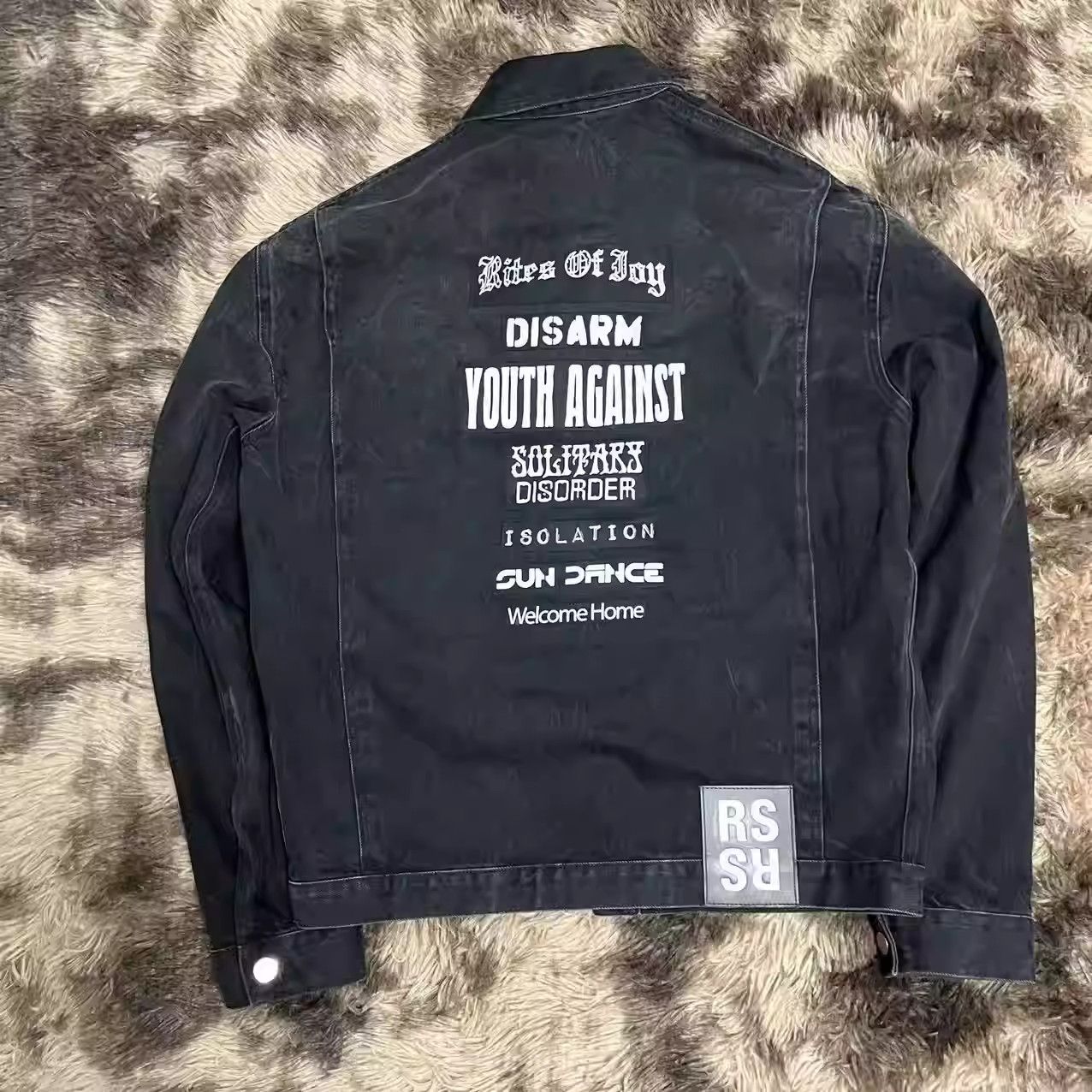 Raf Simons raf simons 21ss classic vanilla mapped washed denim jacket Size US L / EU 52-54 / 3 - 2 Thumbnail