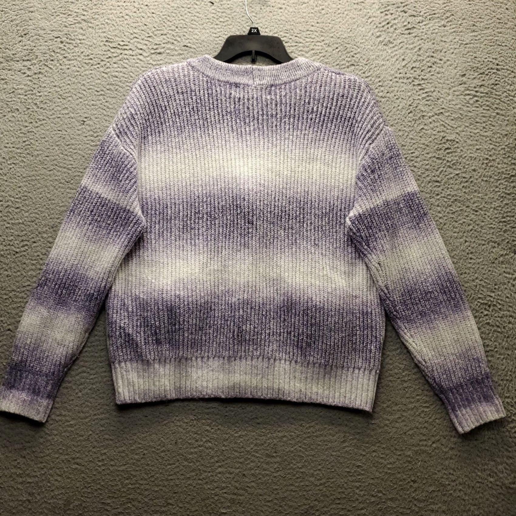 Vintage Alfred Dunner Cardigan Womens M Multi Striped Raglan Sleeve Button Front Size M / US 6-8 / IT 42-44 - 2 Thumbnail