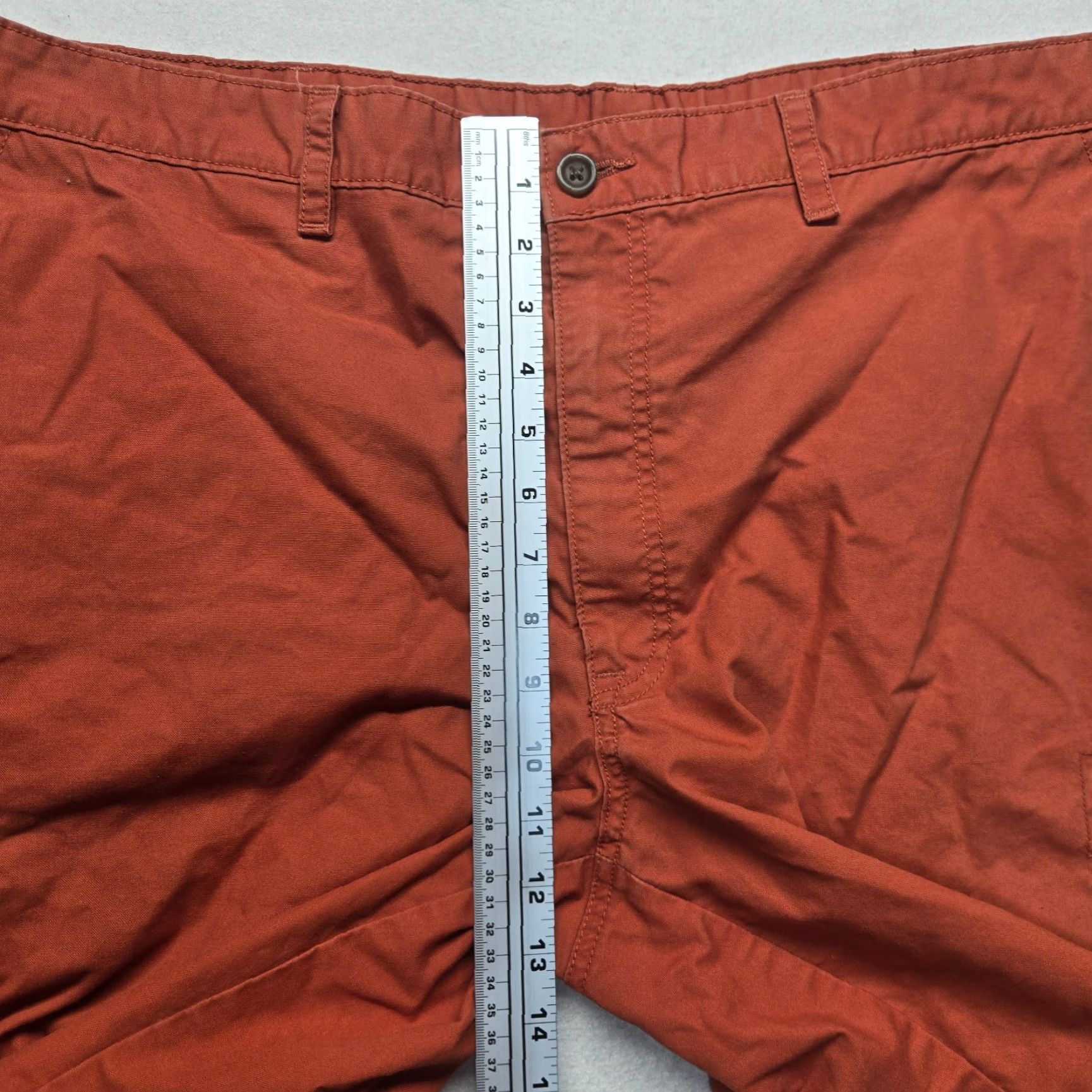 Savane Savane Bermuda Shorts Adult Men’s Size W42 Orange Solid Pockets Zip Flat Front 9.5in Inseam Casual Summer Men Size US 42 / EU 58 - 7 Thumbnail