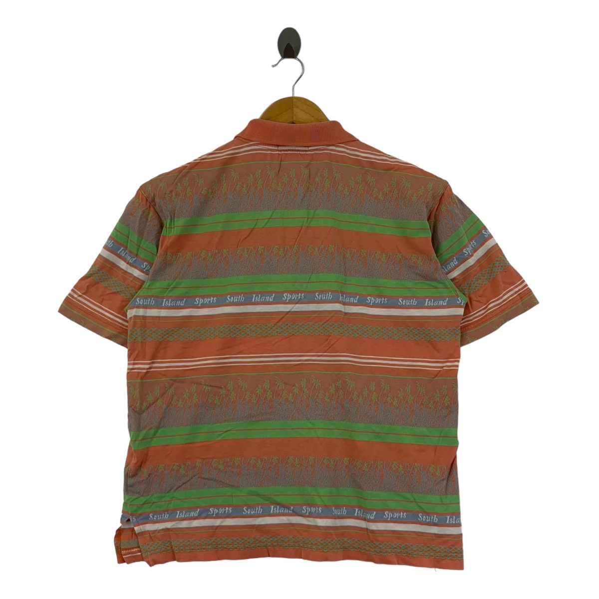 Jantzen Vintage 90’ JANTZEN SOUTH ISLAND AOP Polo Tee Shirt Top Size US M / EU 48-50 / 2 - 3 Thumbnail