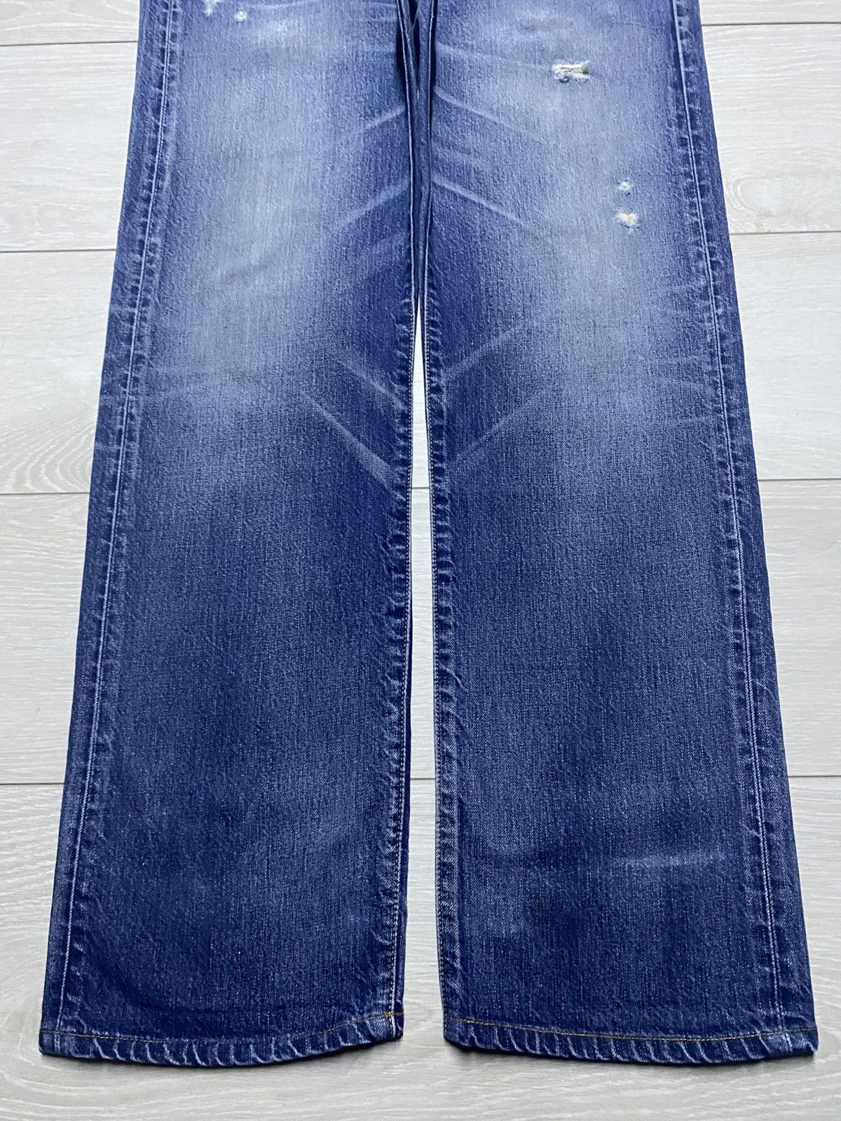 Levi's Vintagw Levis 501 Whisker ButtonFly Distressed Loose Jeans Size US 32 / EU 48 - 5 Thumbnail