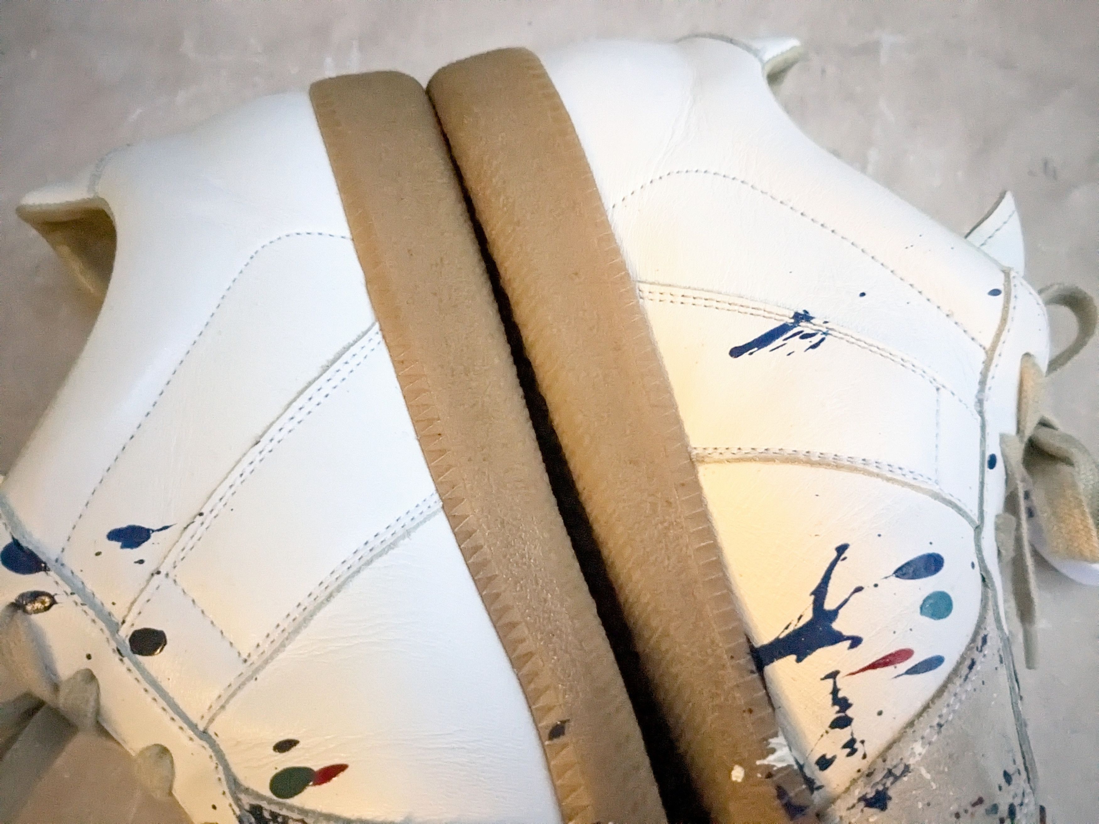 Maison Margiela Maison Margiela GAT Replica Paint Splatter 10 43 White Low Size US 10 / EU 43 - 12 Thumbnail