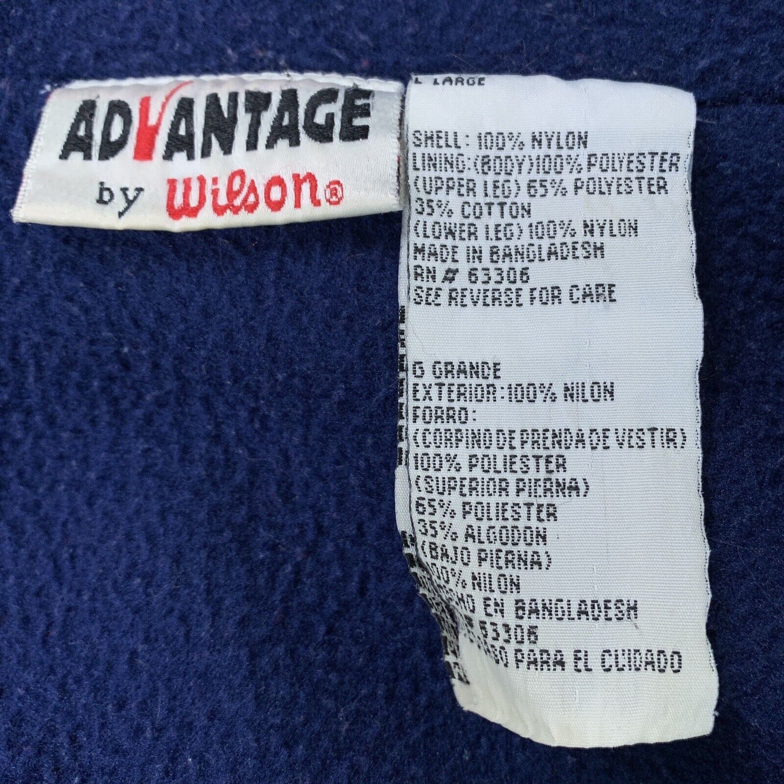 Wilson Wilson Advantage Windbreaker Fleece Blue Red VTG 90s Mens L Size US L / EU 52-54 / 3 - 7 Thumbnail