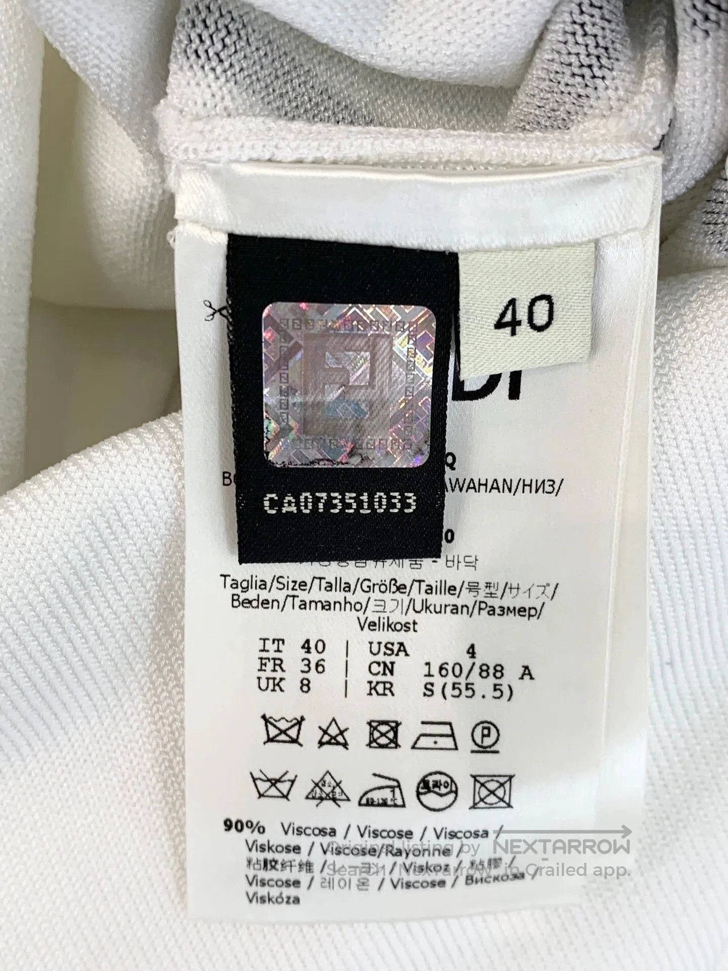 Fendi Fendi Line Graffiti Knit Skirt. Size US 40 / EU 56 - 4 Thumbnail
