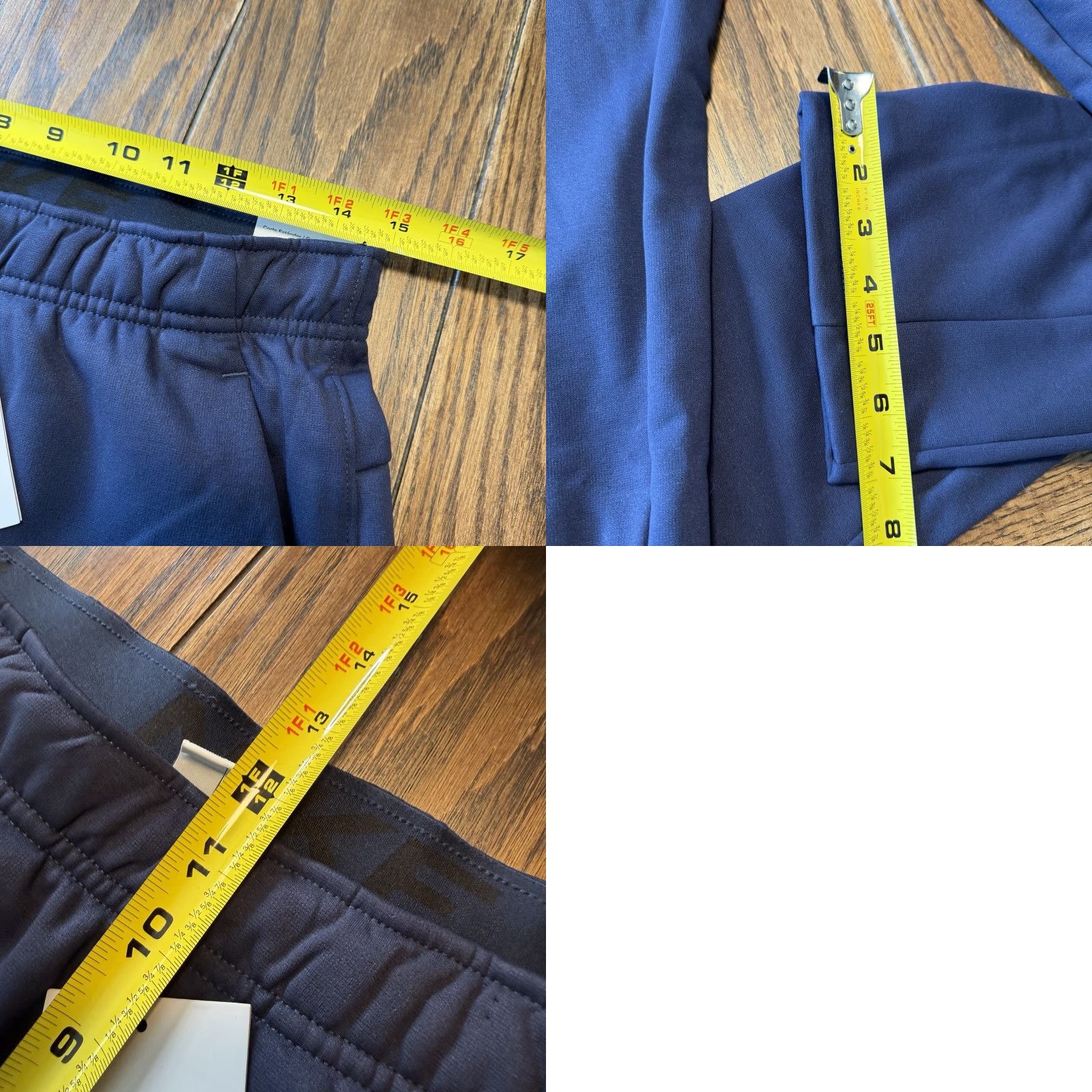 Nike Nike Therma Fit Sweatpants Men's Open Hem DQ4856-451 Small Regular Waist 30" Blue Polyester Pockets Casual Activewear Size US 33 - 9 Thumbnail