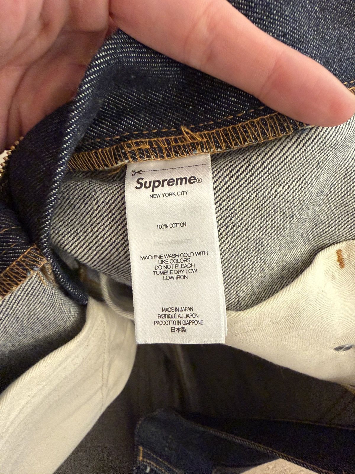 Supreme Supreme Raw Japanese Denim Size US 30 / EU 46 - 6 Thumbnail