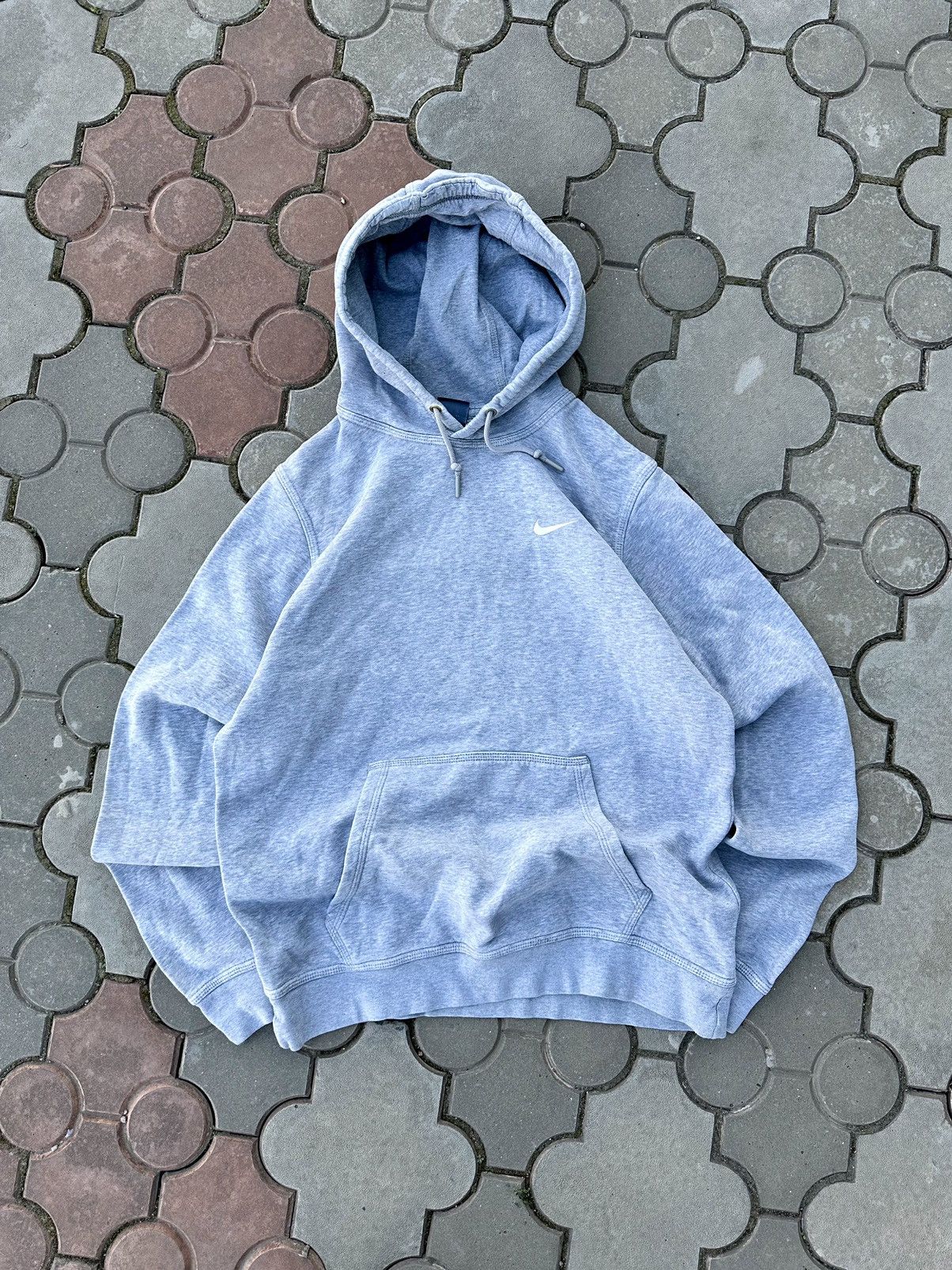 Nike × Vintage Vintage Nike Small Swoosh Boxy Hoodie Size US M / EU 48-50 / 2 - 1 Thumbnail