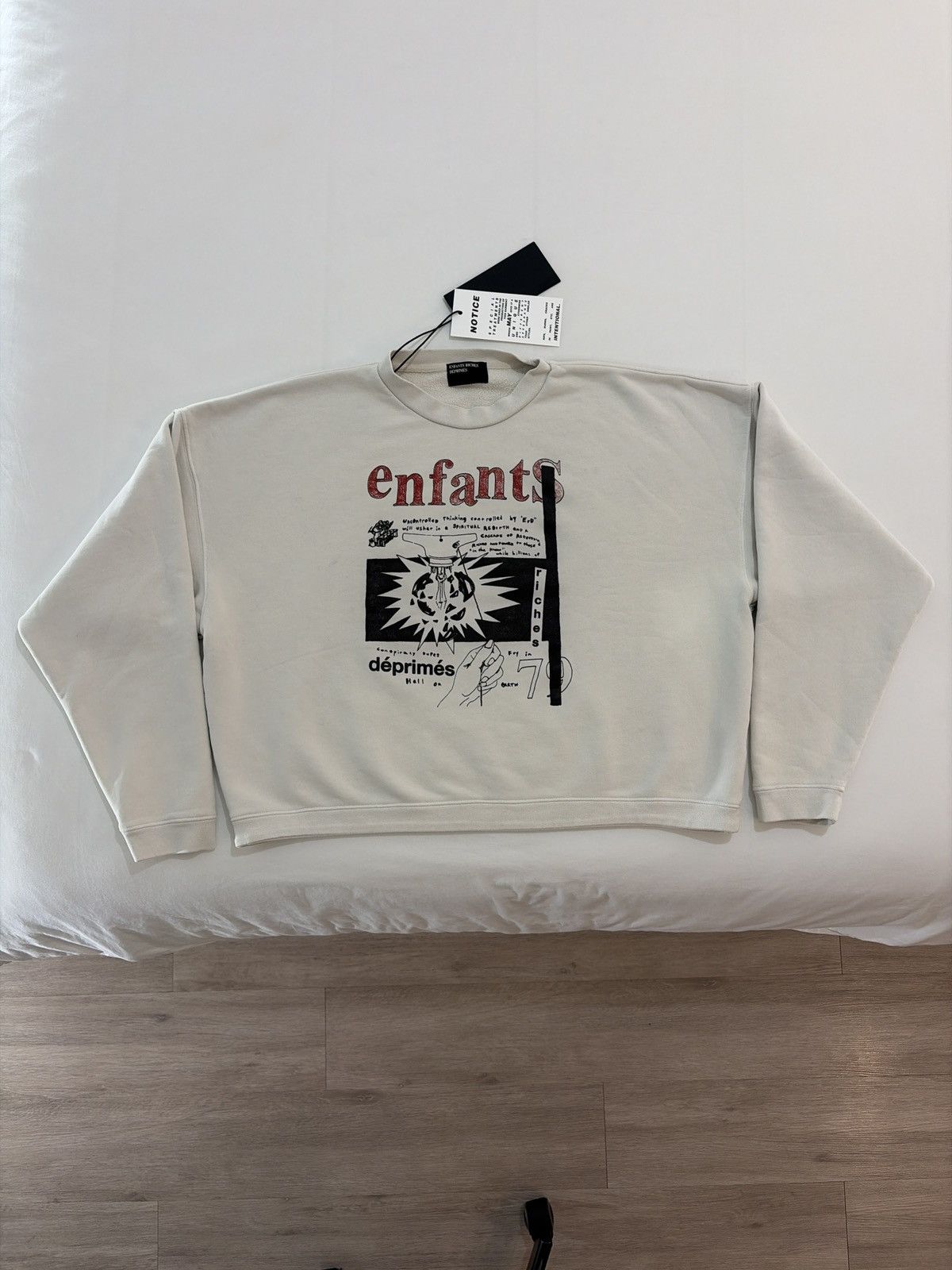 Enfants Riches Deprimes Enfants Riches Deprimes Subgenius Radio Crewneck Sweatshirt Size US XL / EU 56 / 4 - 1 Thumbnail