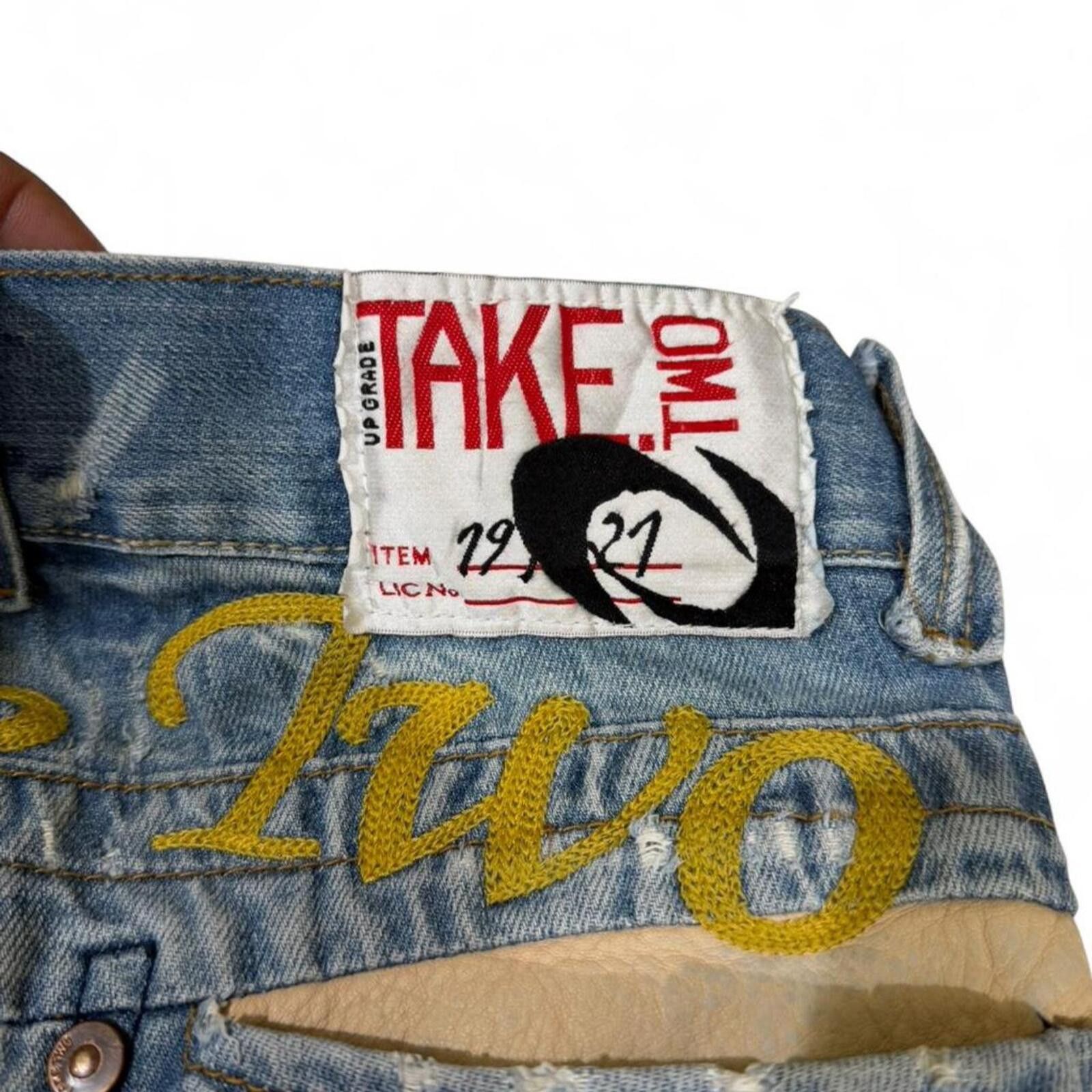 True Religion Vintage TAKE TWO Japanese denim jeans Size US 33 - 4 Thumbnail