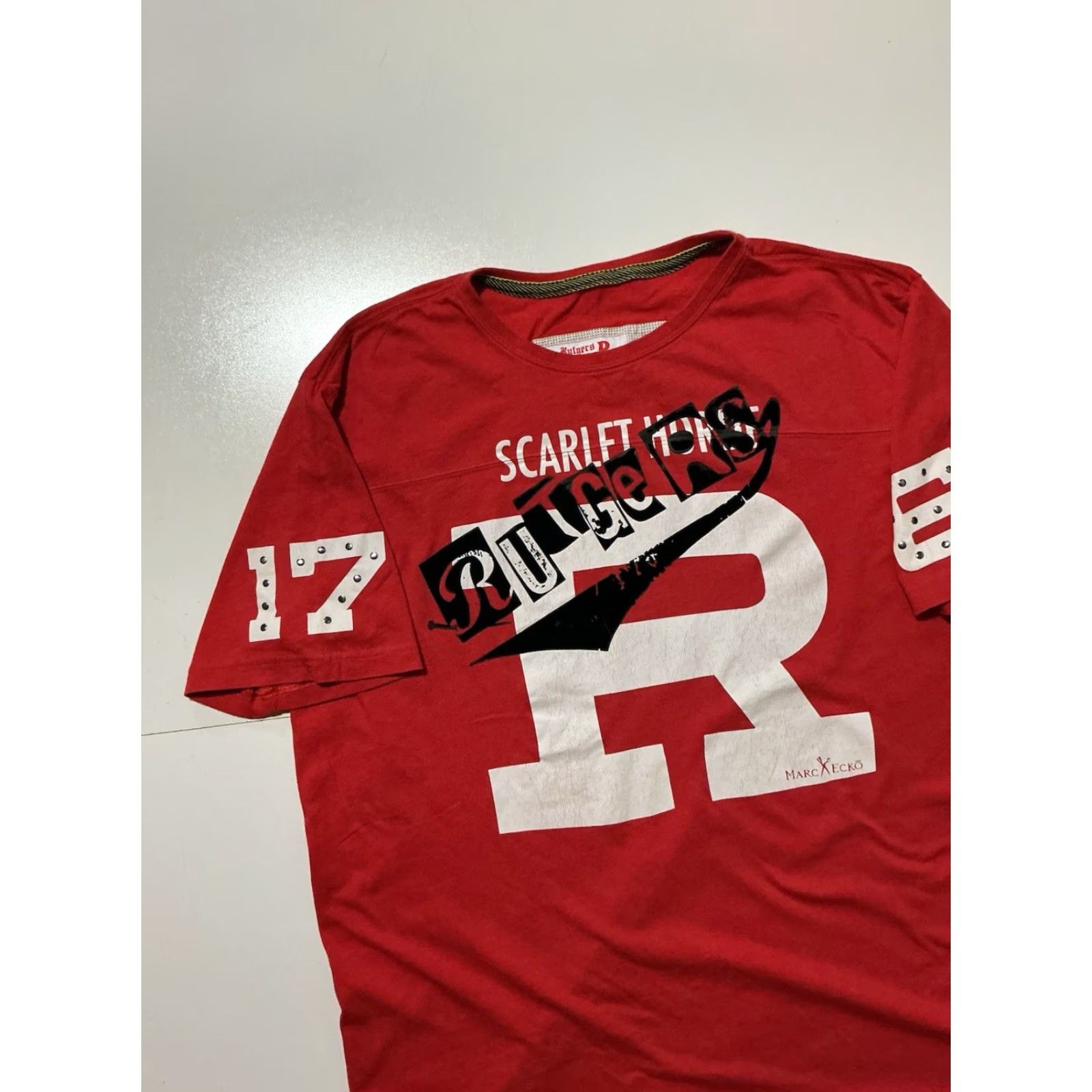 Ecko Unltd. **Ecko Unltd. XXL Rutgers Scarlet Knights Y2K Red T-Shirt** User: **Marc Ecko XXL Rutgers Scarlet Knights Y2K Red T-Shirt** Size US XXL / EU 58 / 5 - 3 Thumbnail