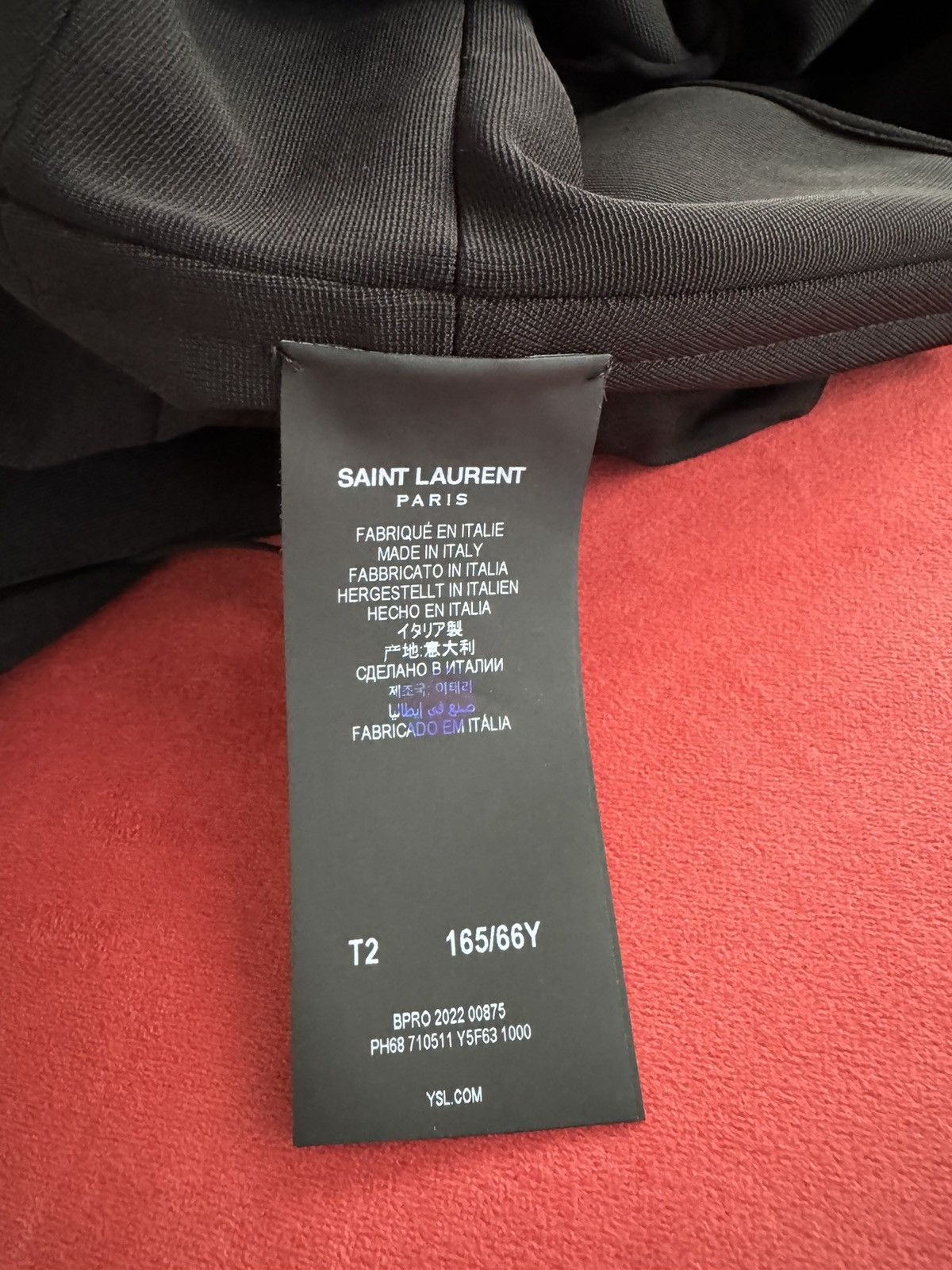 Saint Laurent Paris Saint Laurent black off shoulders jumpsuit, size M Size 27" / US 4 / IT 40 - 4 Thumbnail