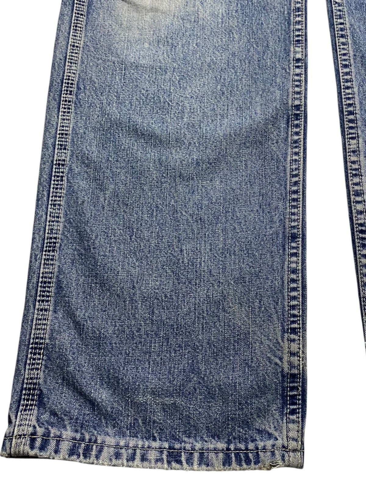 Lee Vintage Lee Carpenter Light Wash Distressed Loose Pants Size US 35 - 7 Thumbnail