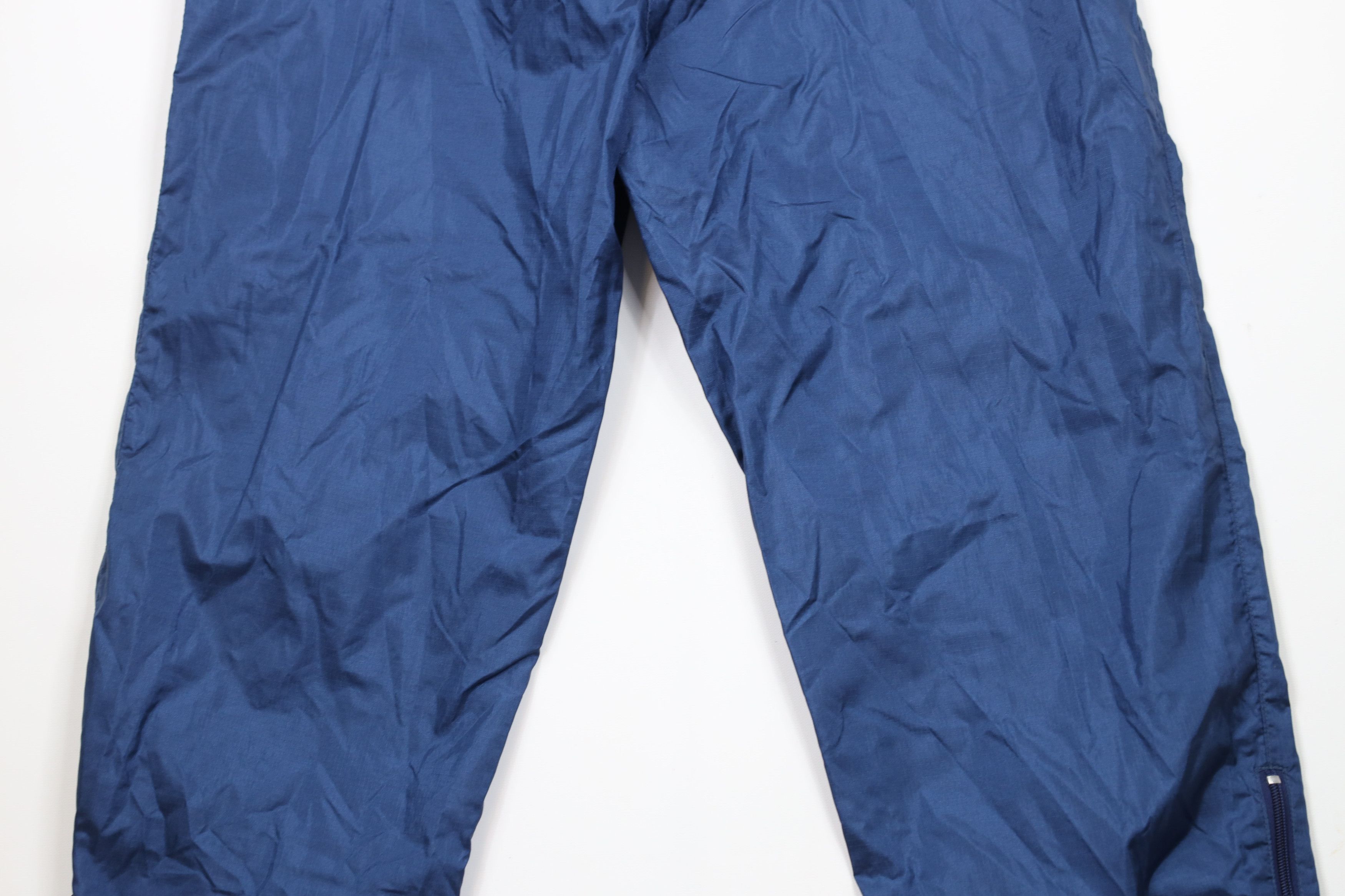 Eddie Bauer × Vintage Vintage 90s Eddie Bauer Windbreaker Rain Pants Navy Blue Size US 32 / EU 48 - 11 Thumbnail