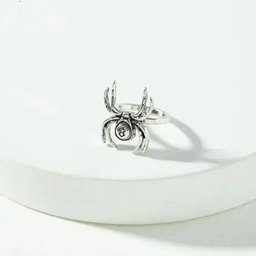 Jewelry 8 Ball Spider Ring Player Chrome Silver Billiards Eight Size ONE SIZE - 2 Thumbnail